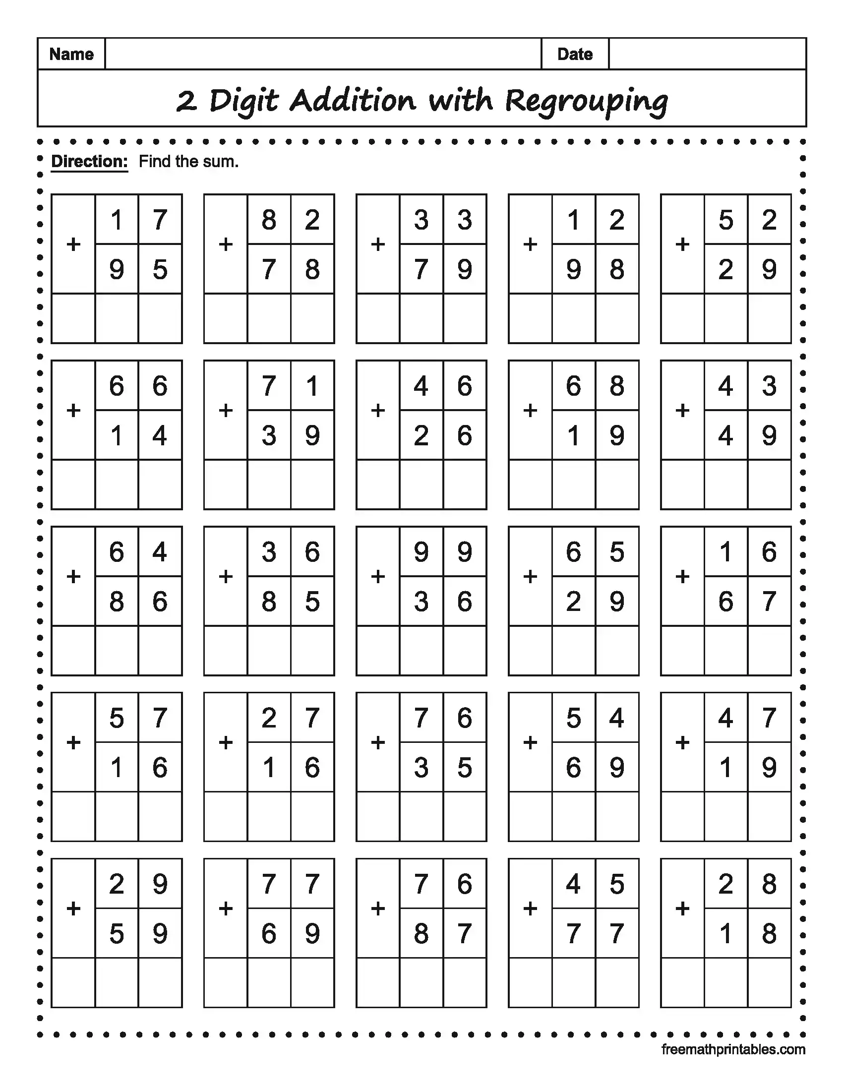 Math Worksheet 4