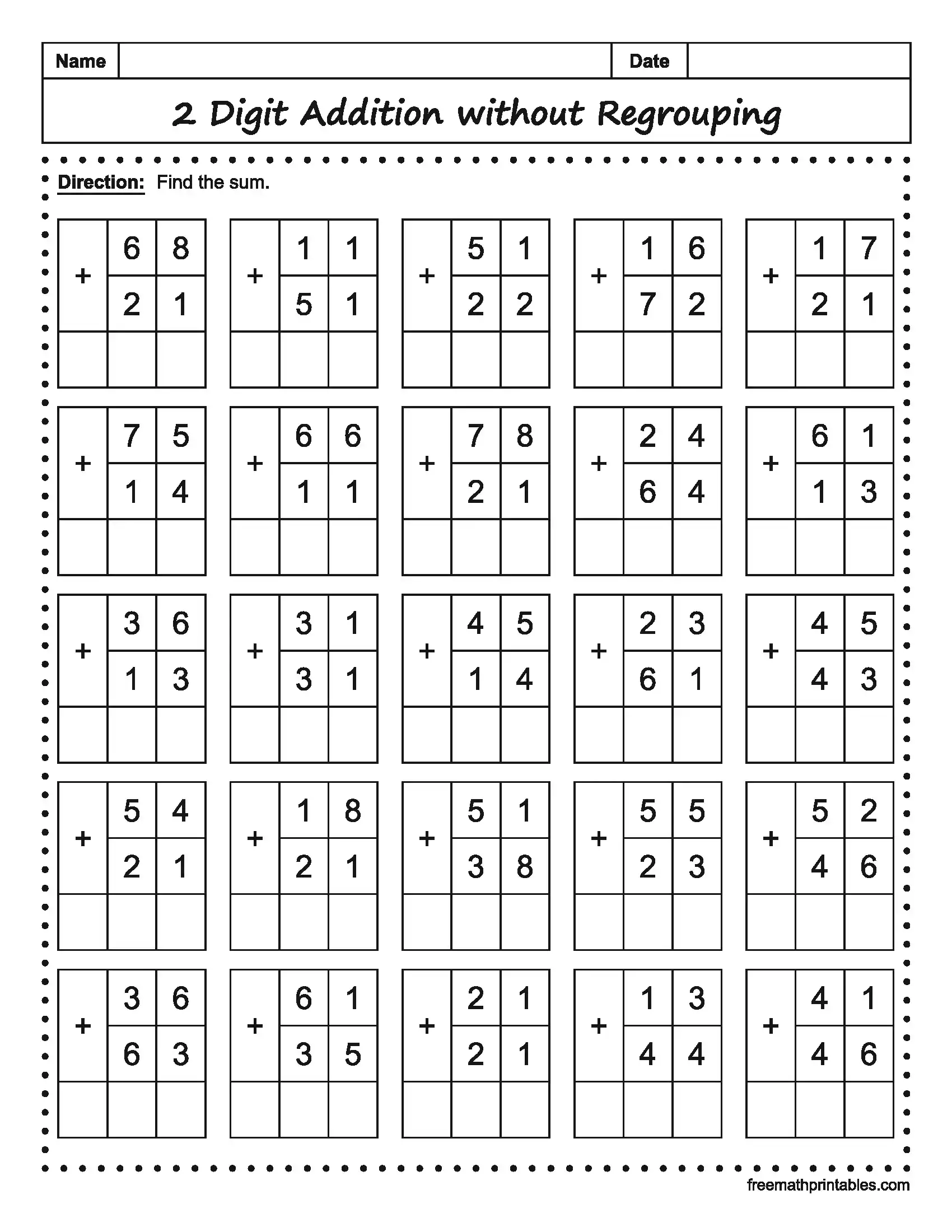 Math Worksheet 2