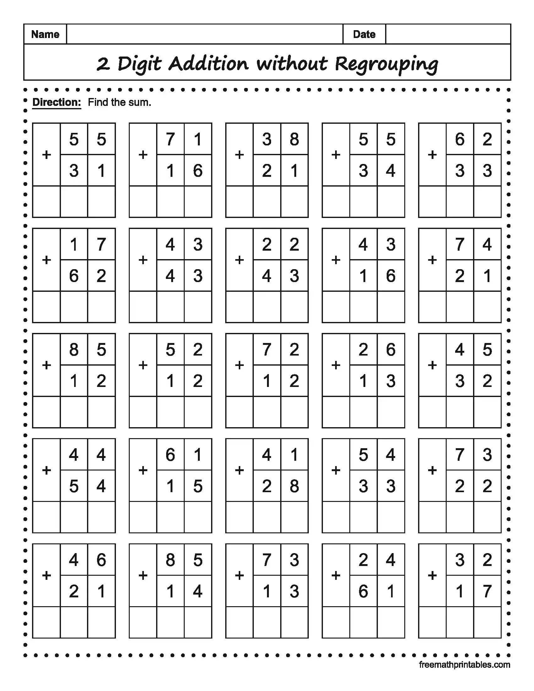 Math Worksheet 5