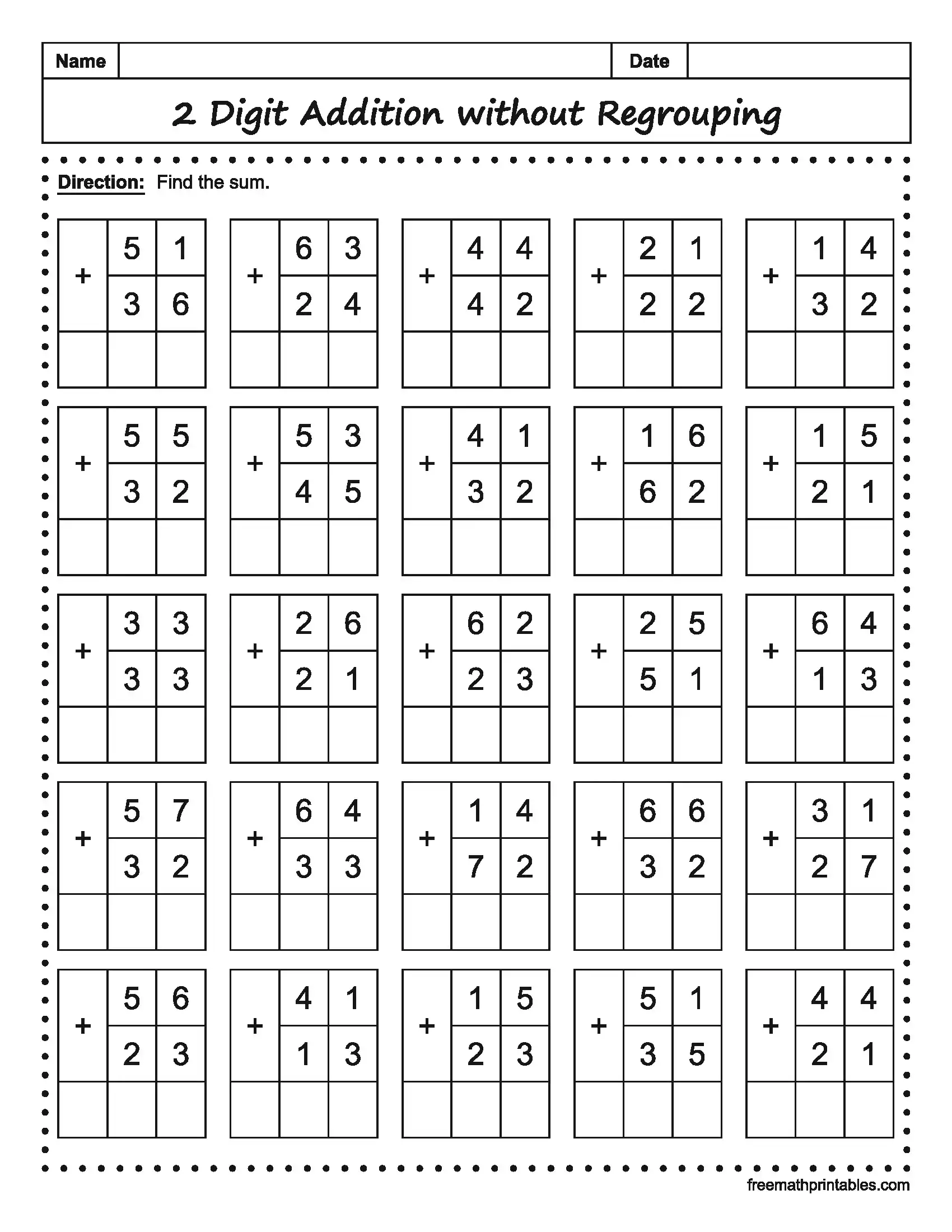 Math Worksheet 8
