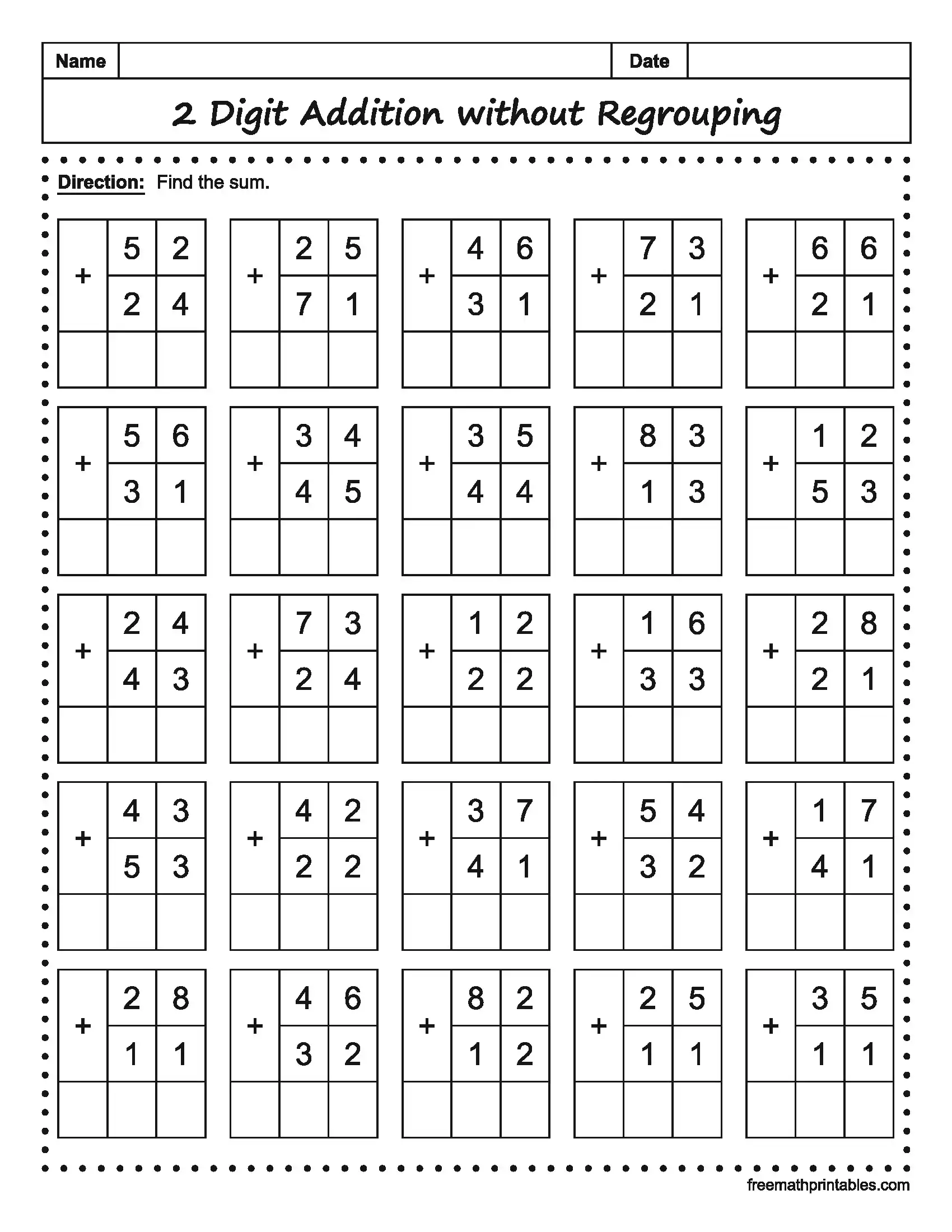 Math Worksheet 12