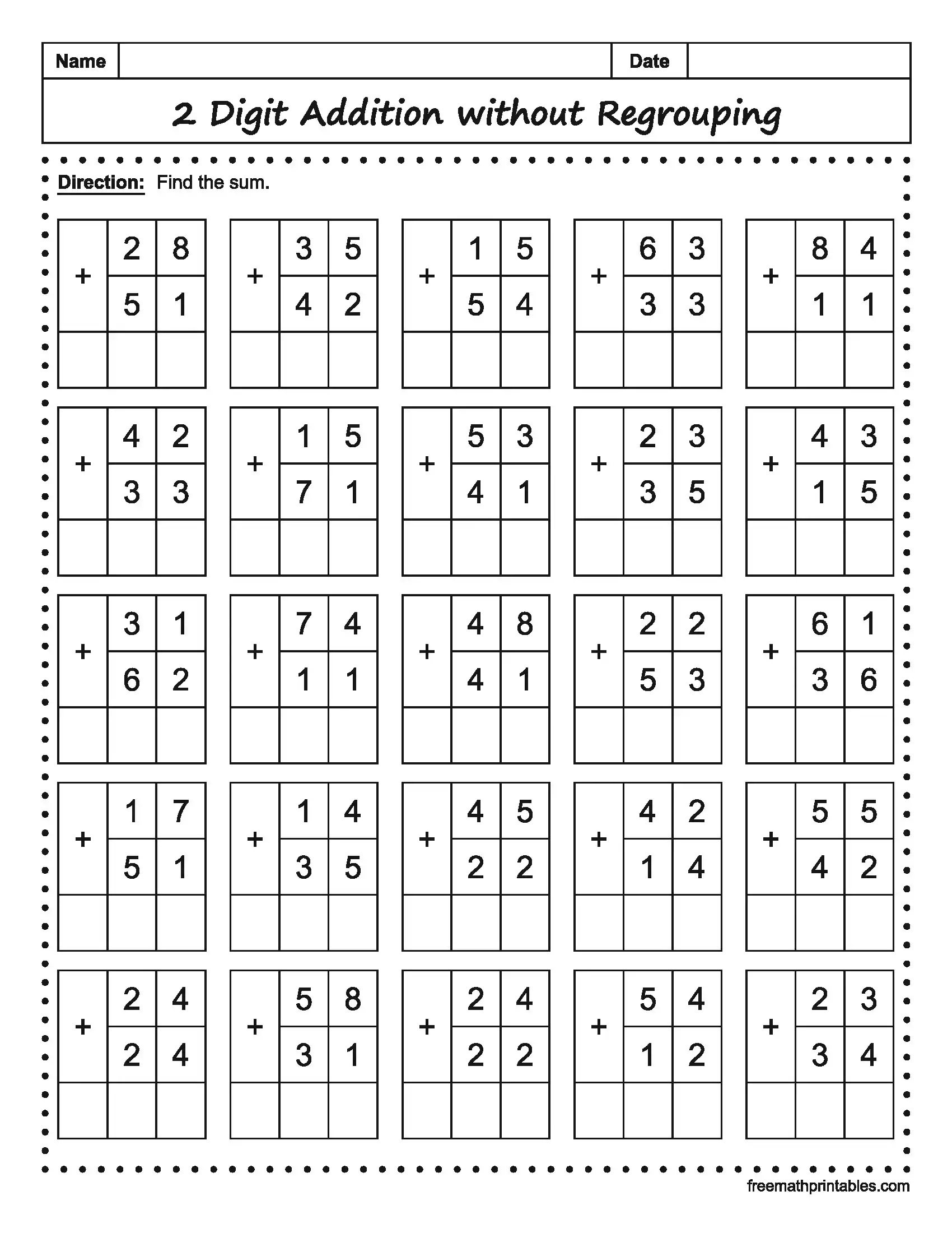 Math Worksheet 13