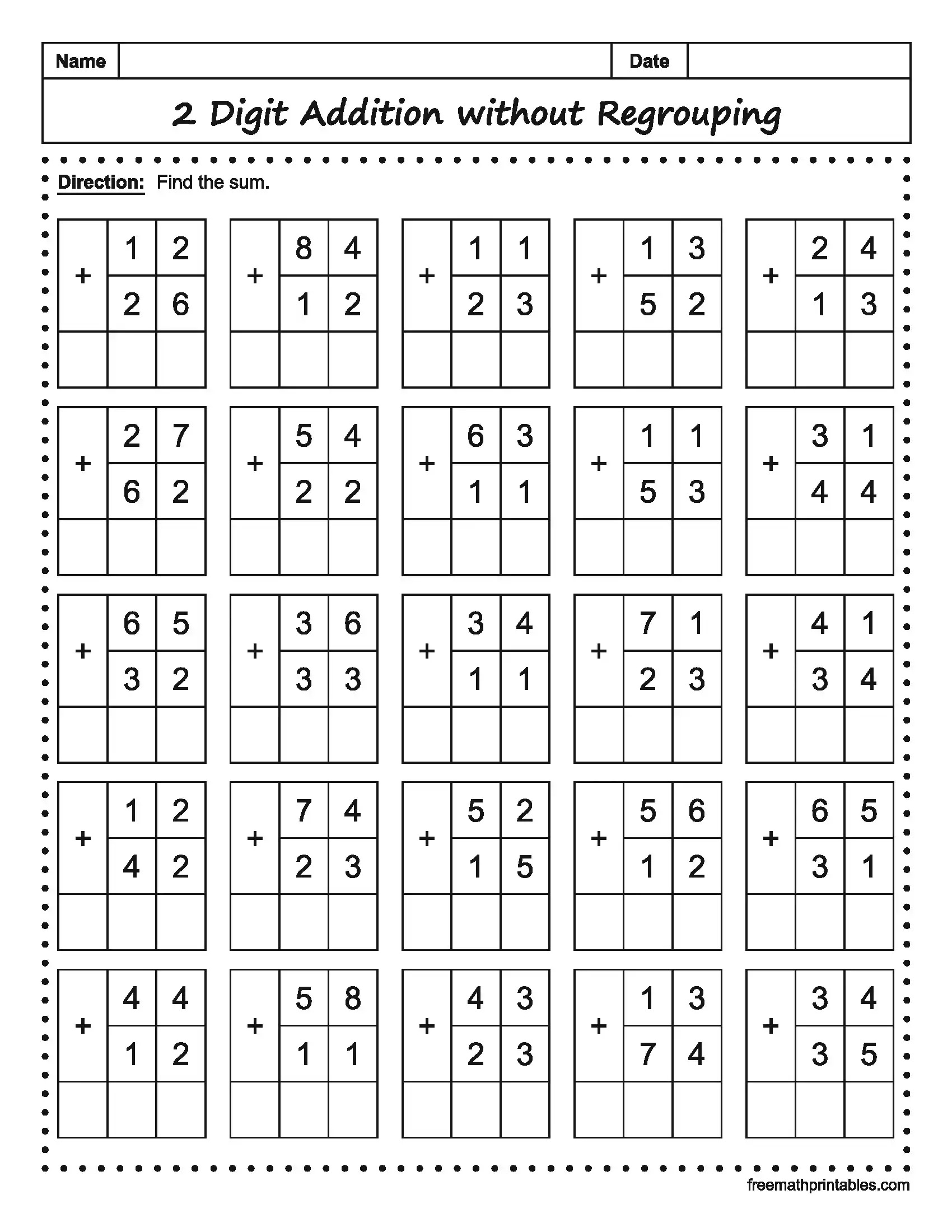 Math Worksheet 14