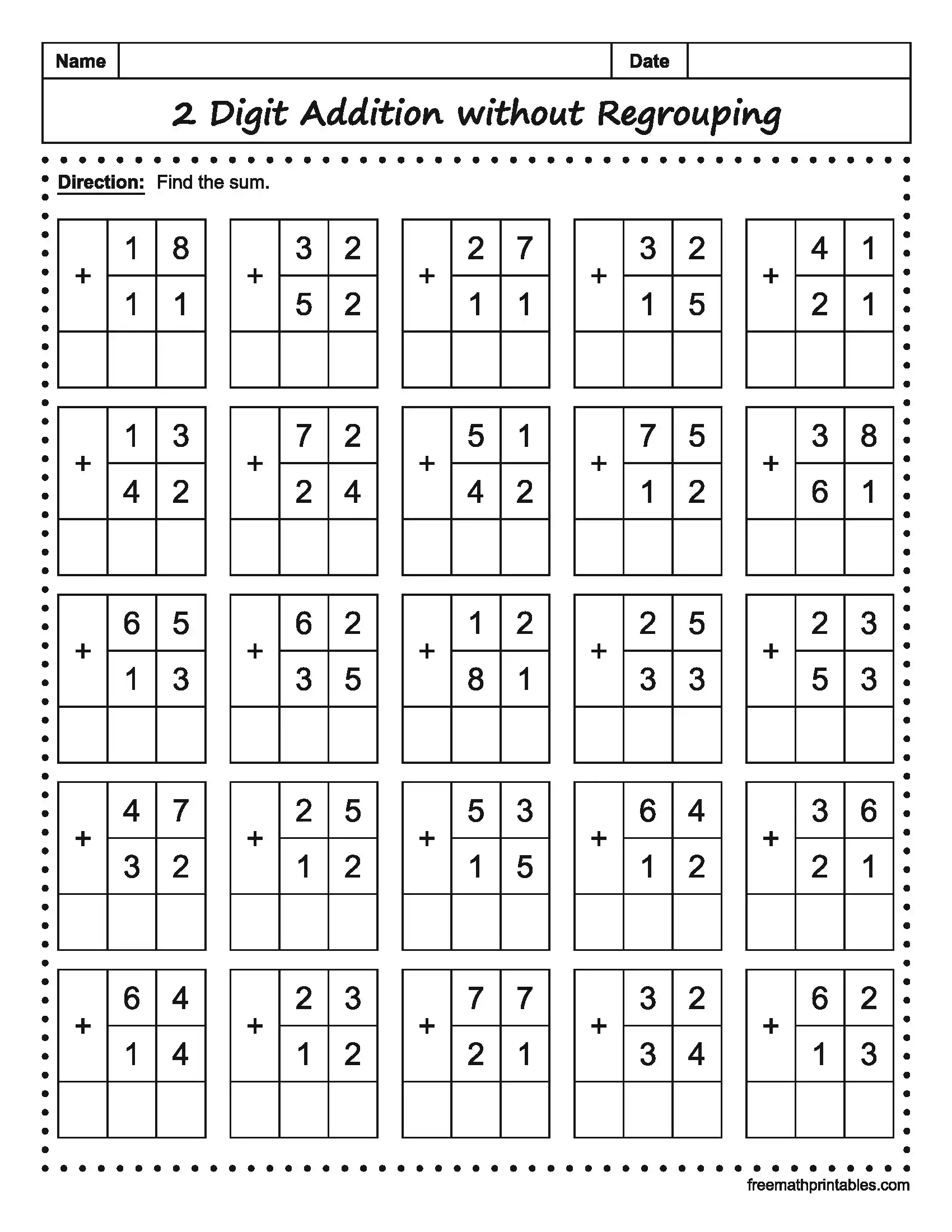 Math Worksheet 17