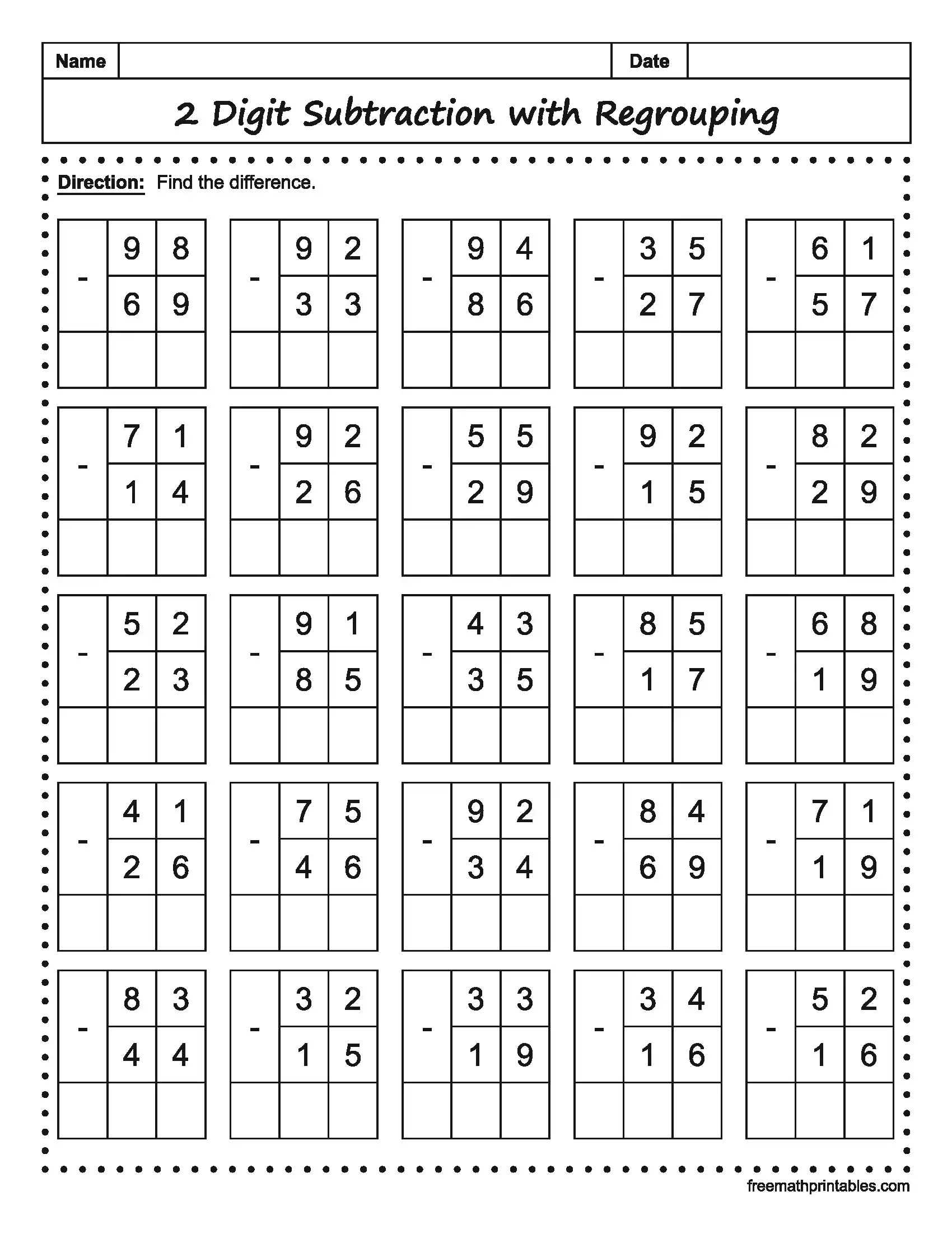 Math Worksheet 14