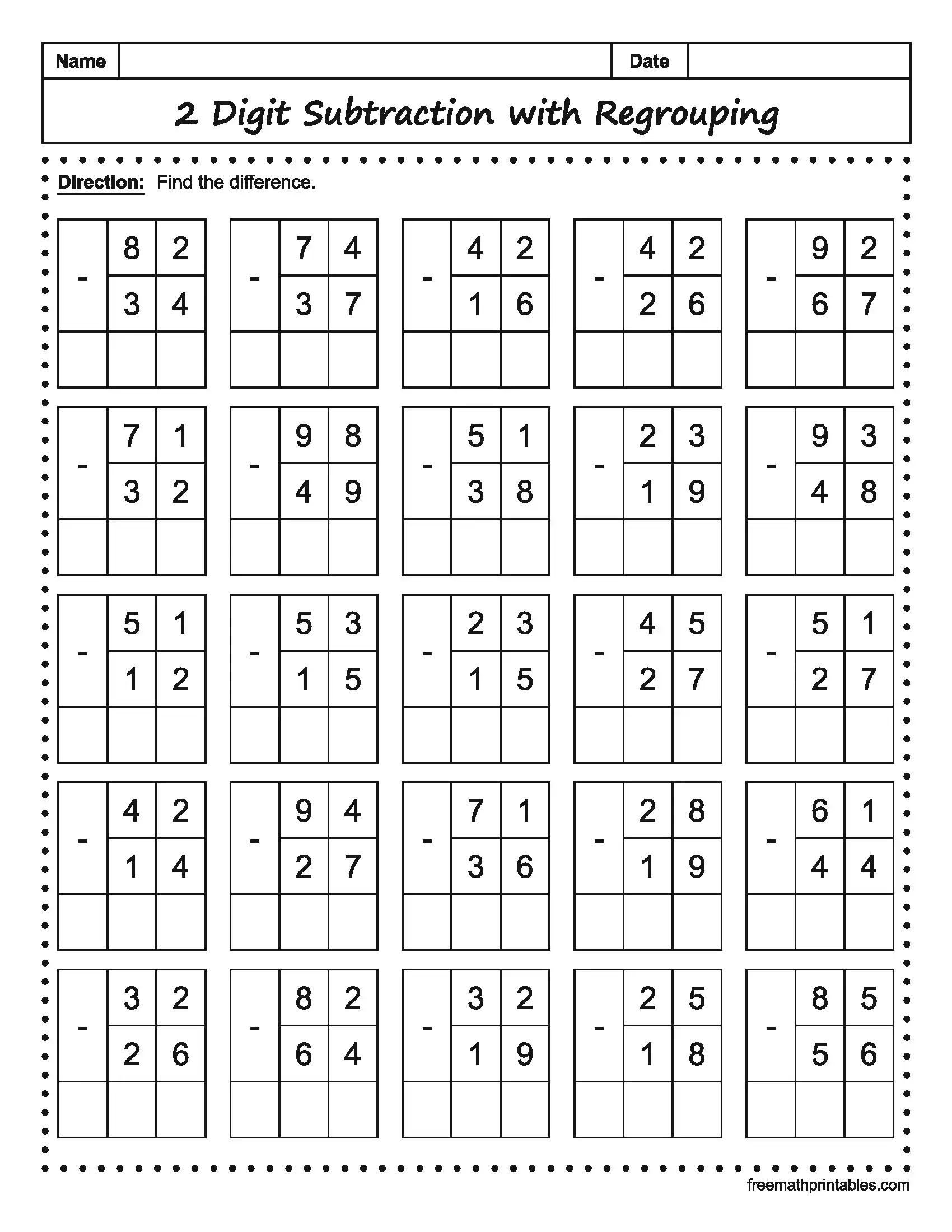 Math Worksheet 15