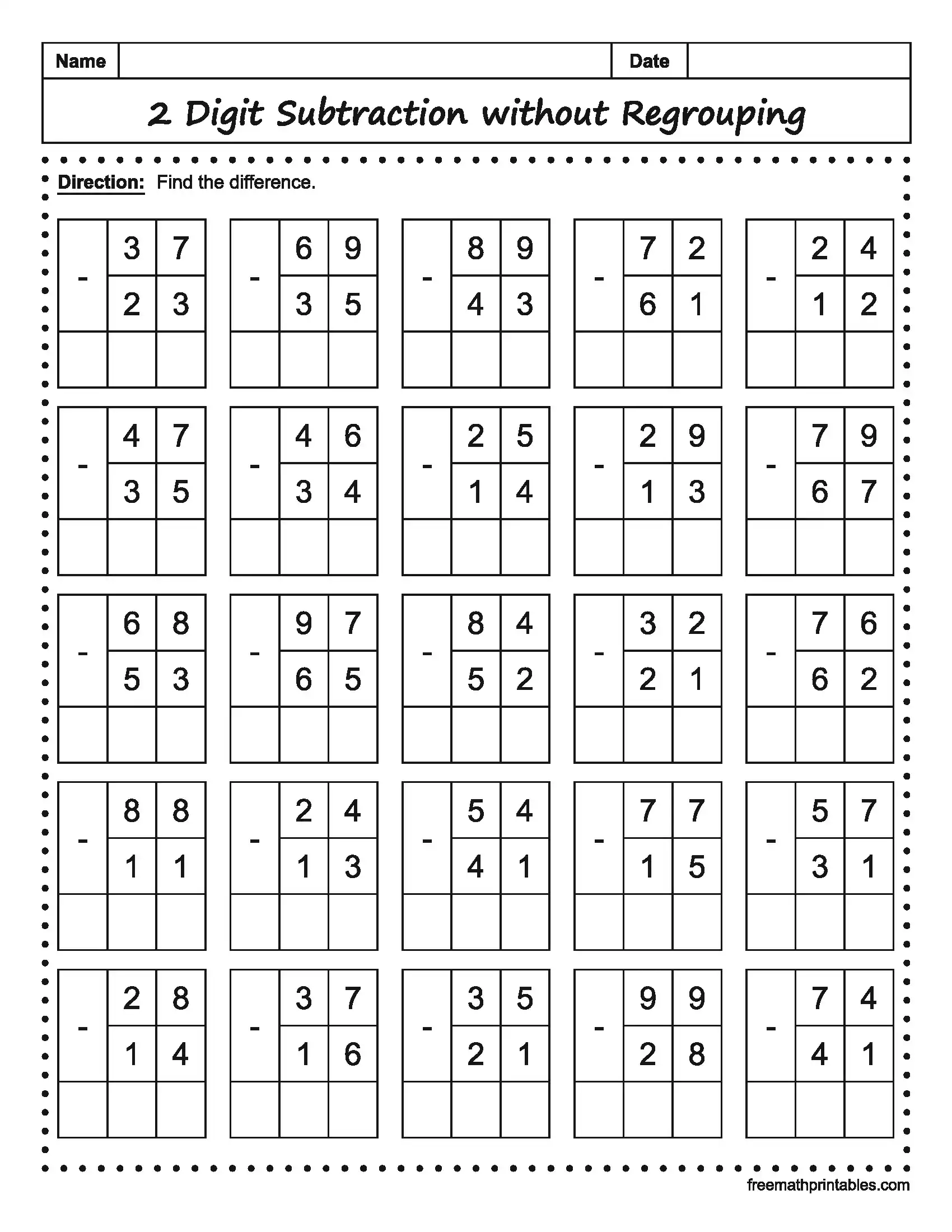 Math Worksheet 2