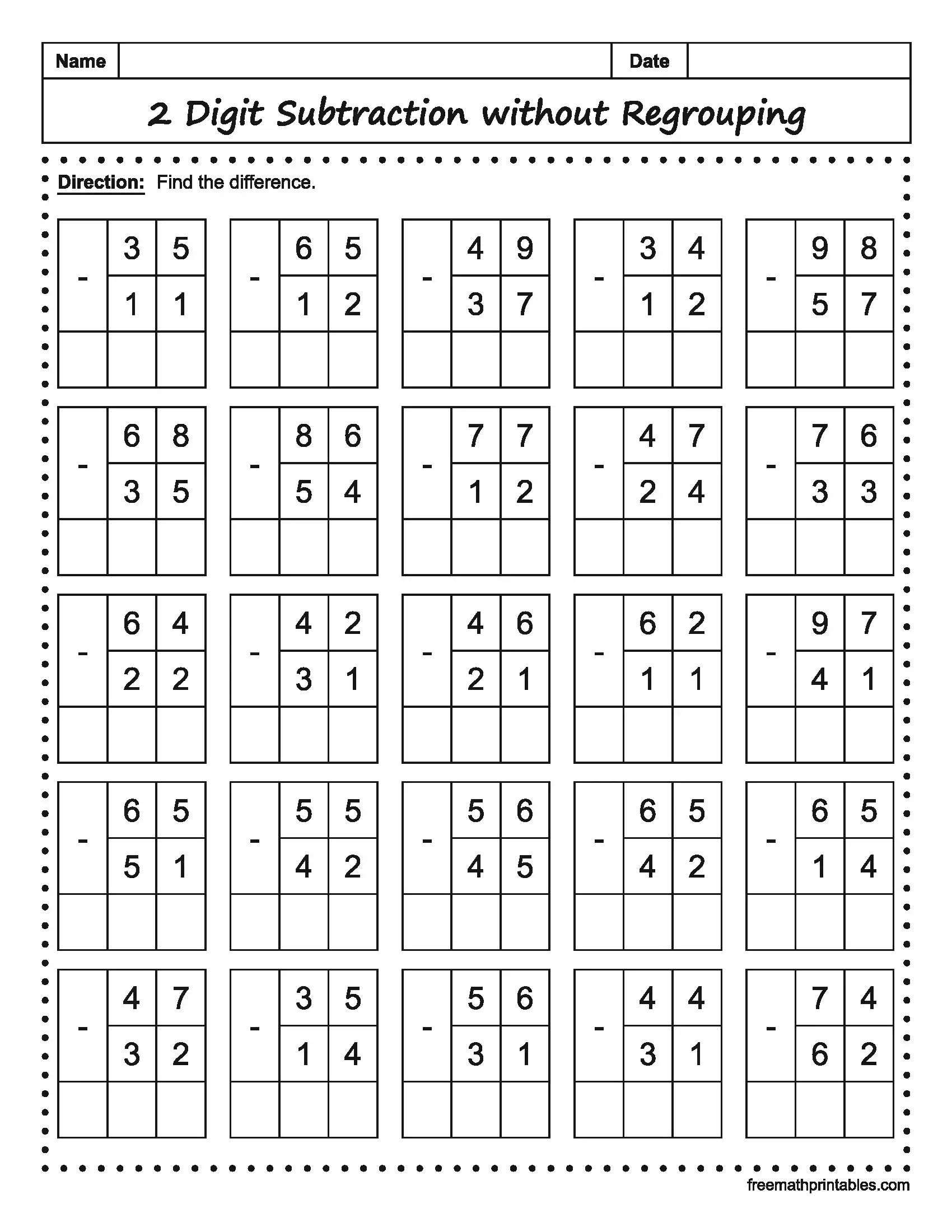 Math Worksheet 6