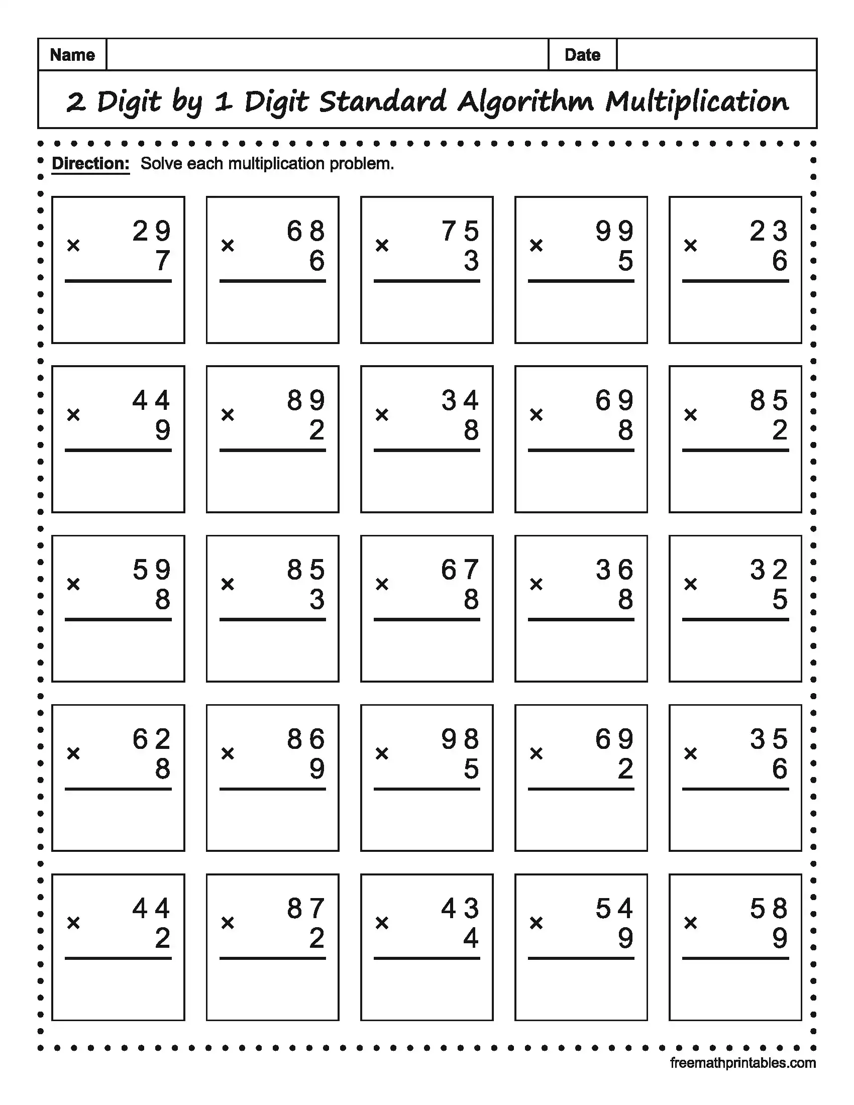 Math Worksheet 9