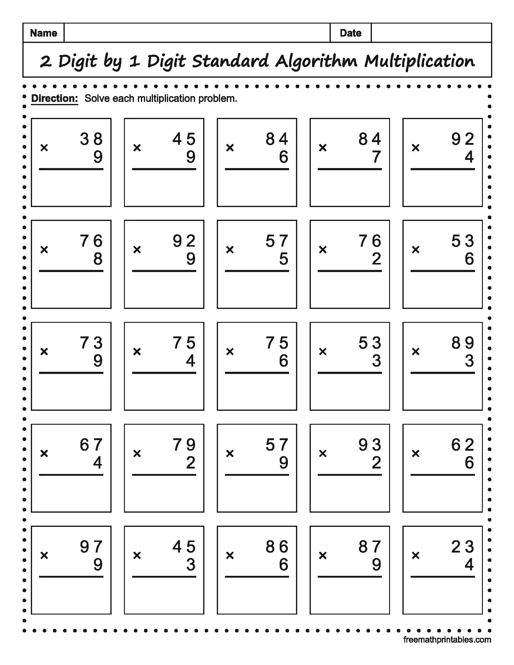 Math Worksheet 13