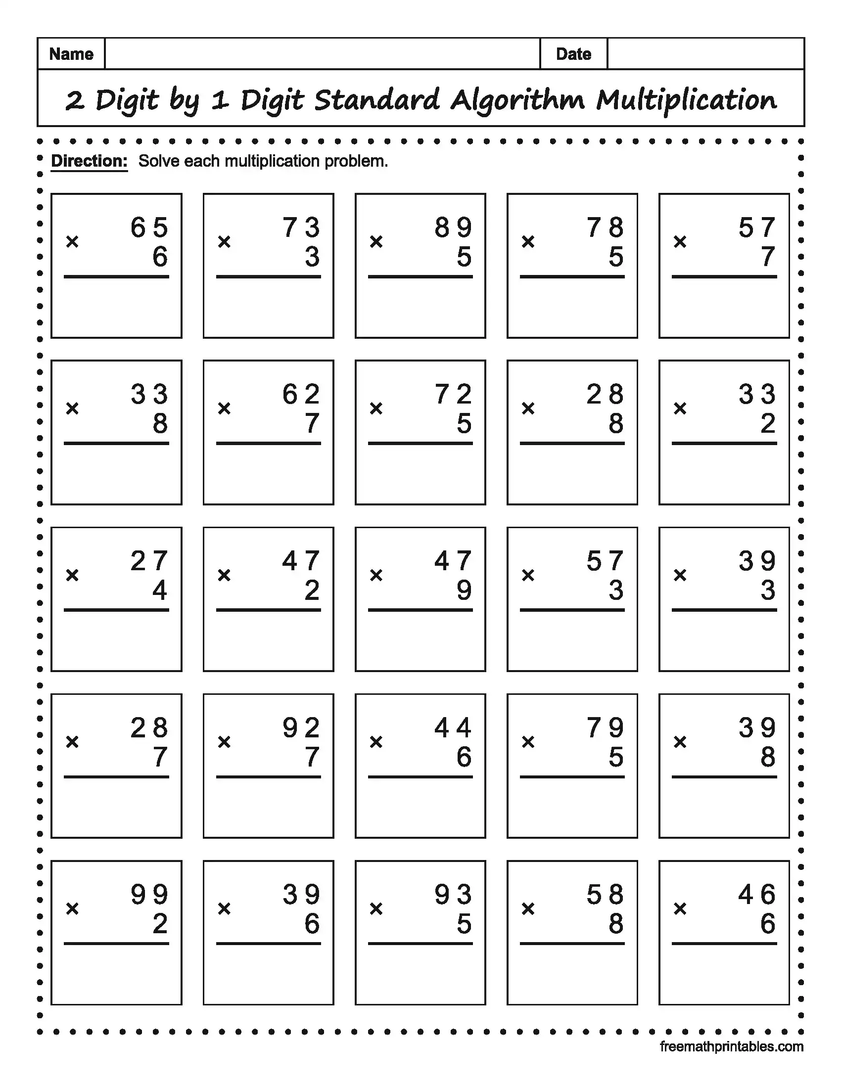 Math Worksheet 15