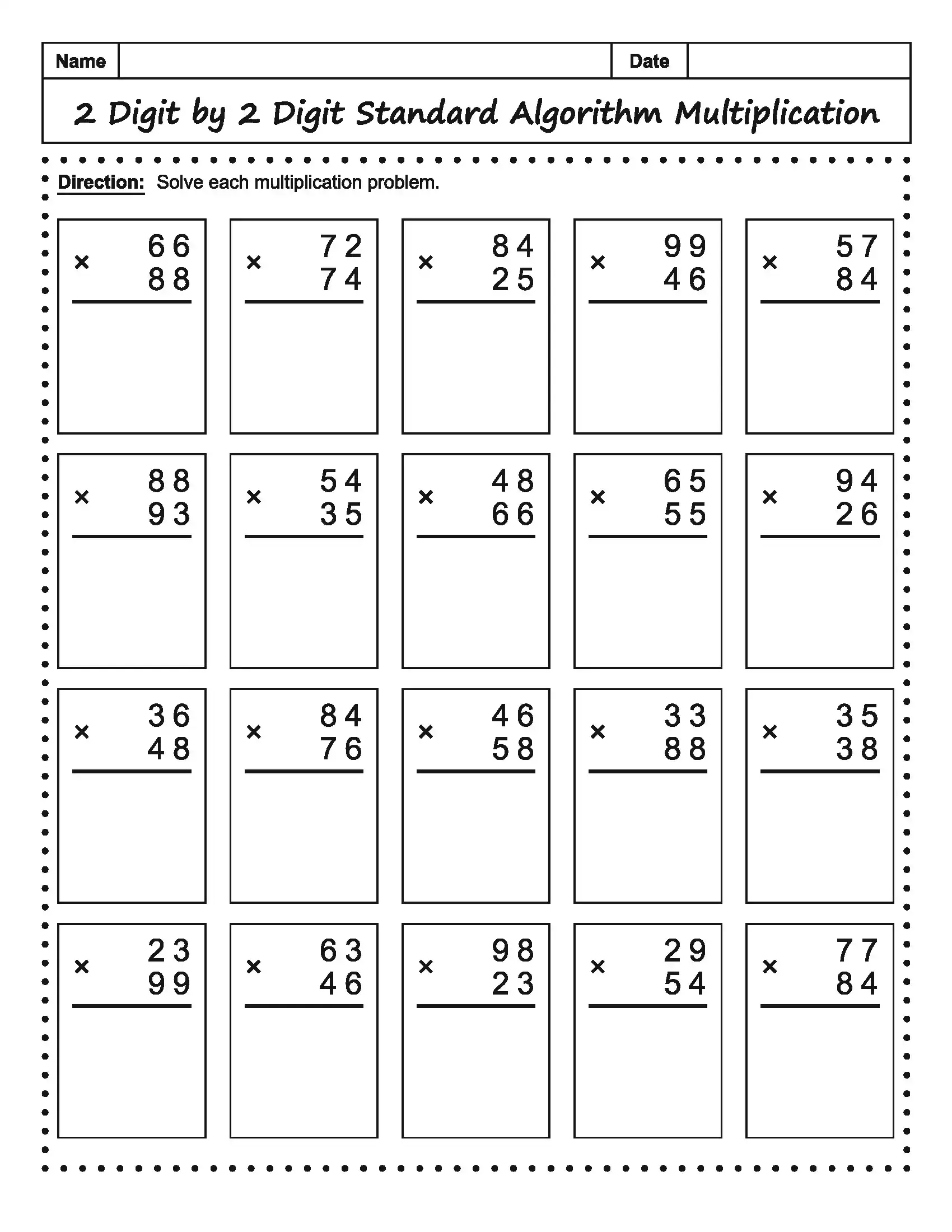 Math Worksheet 4