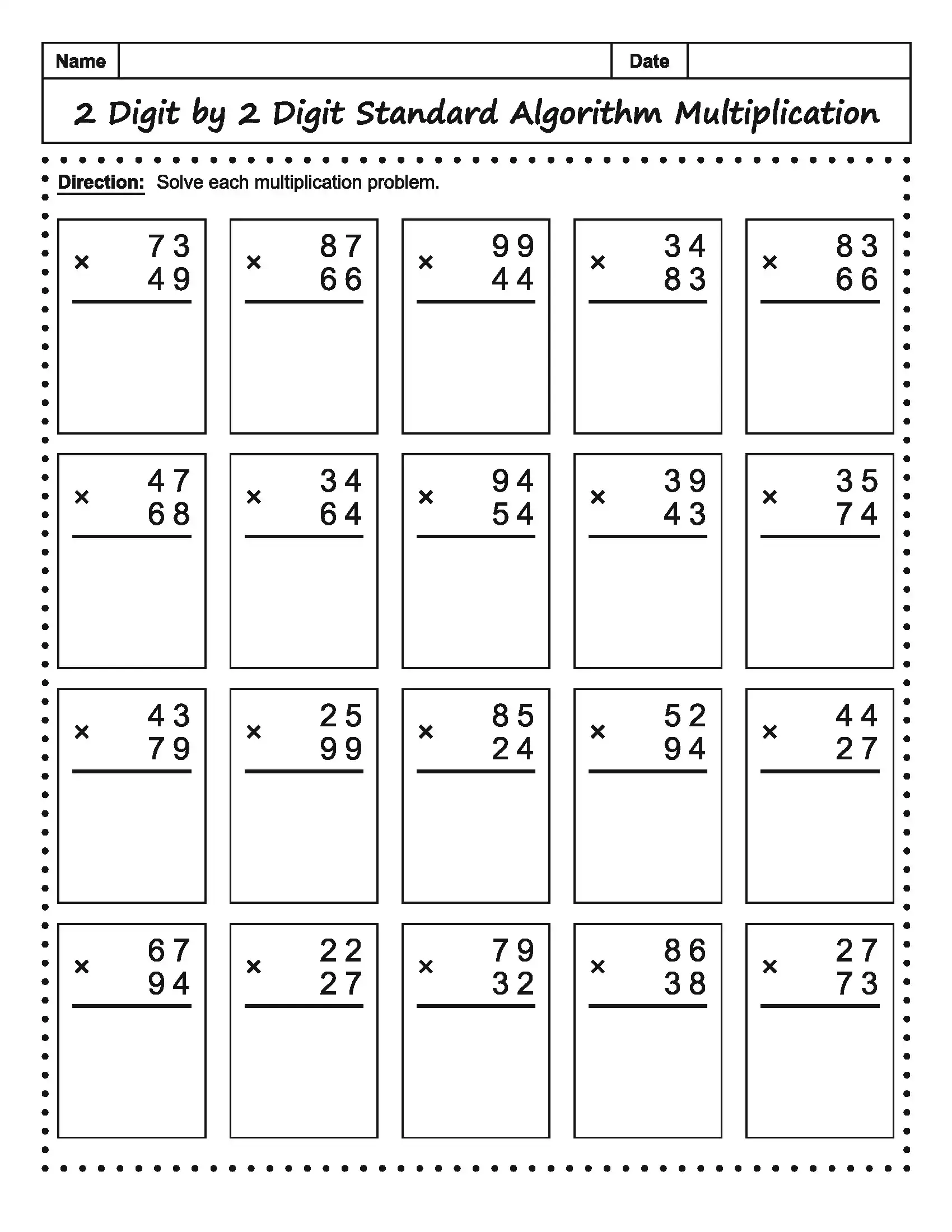 Math Worksheet 6
