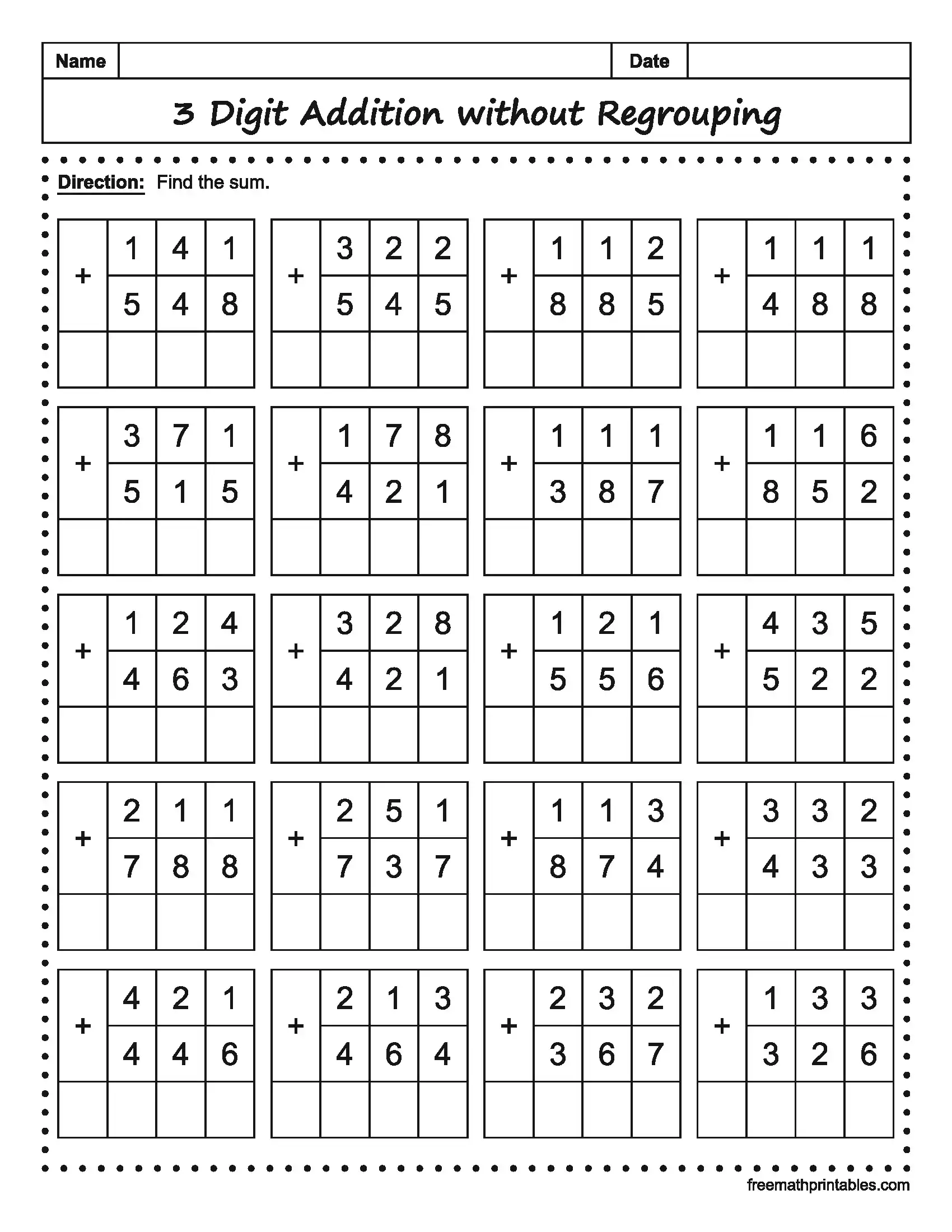 Math Worksheet 2