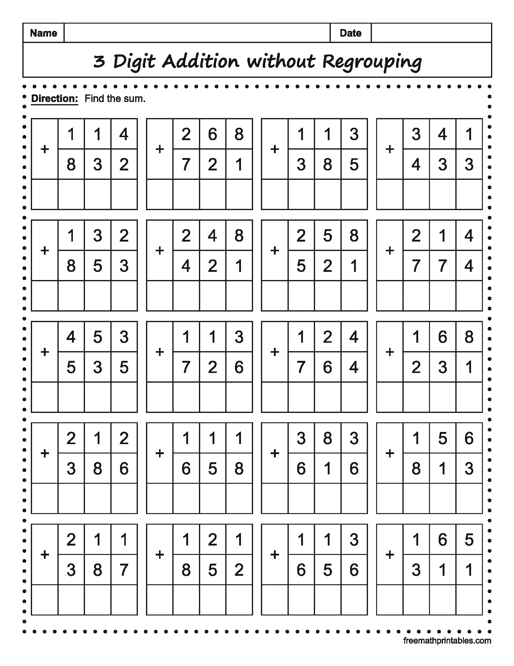 Math Worksheet 13