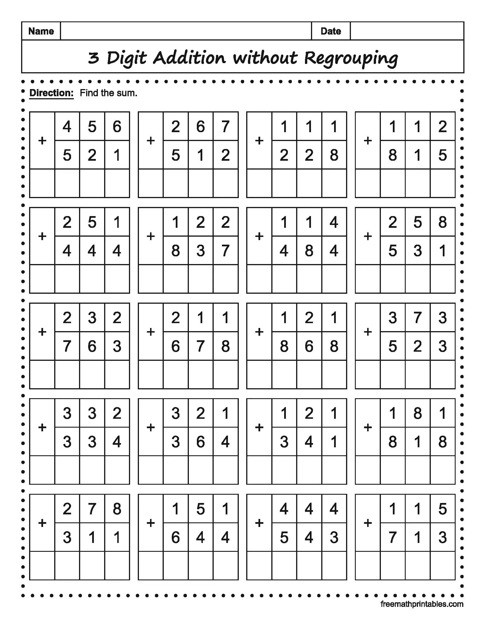 Math Worksheet 17