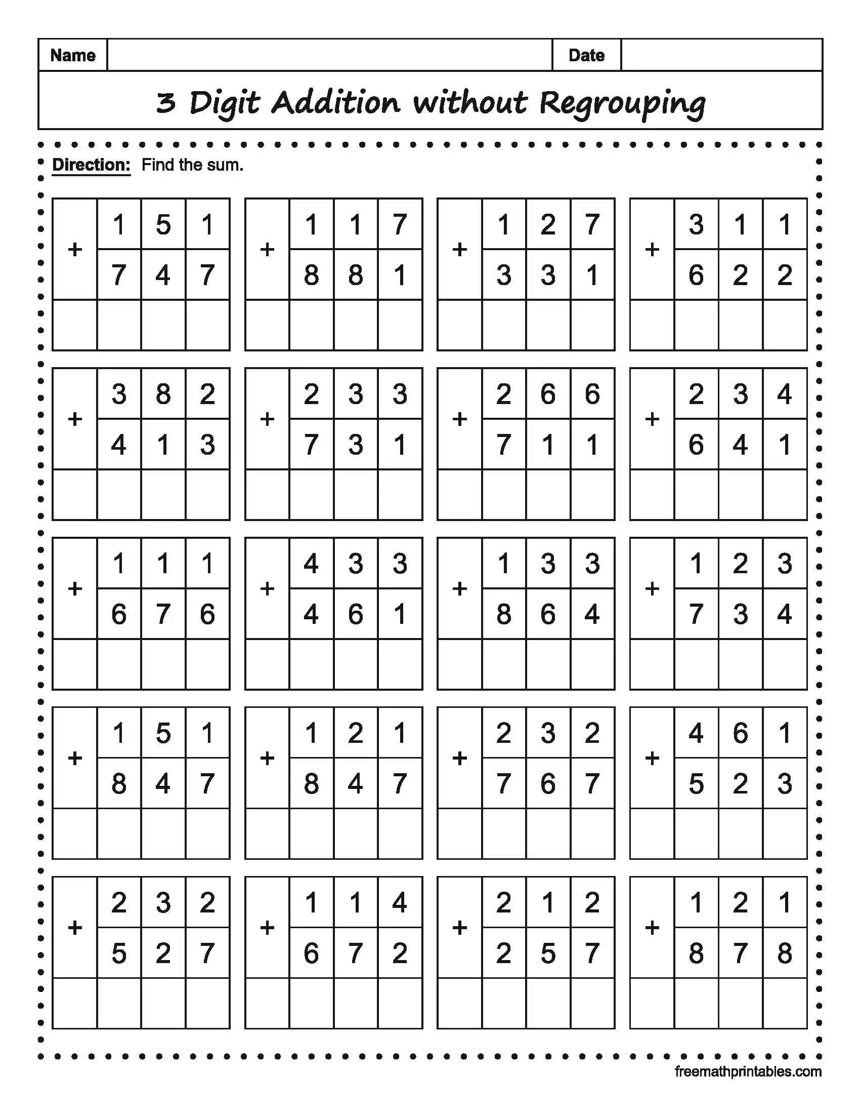 Math Worksheet 18