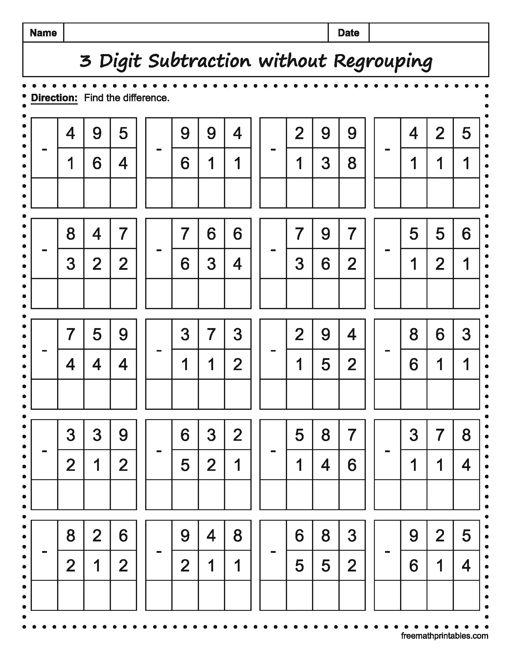 Math Worksheet 12