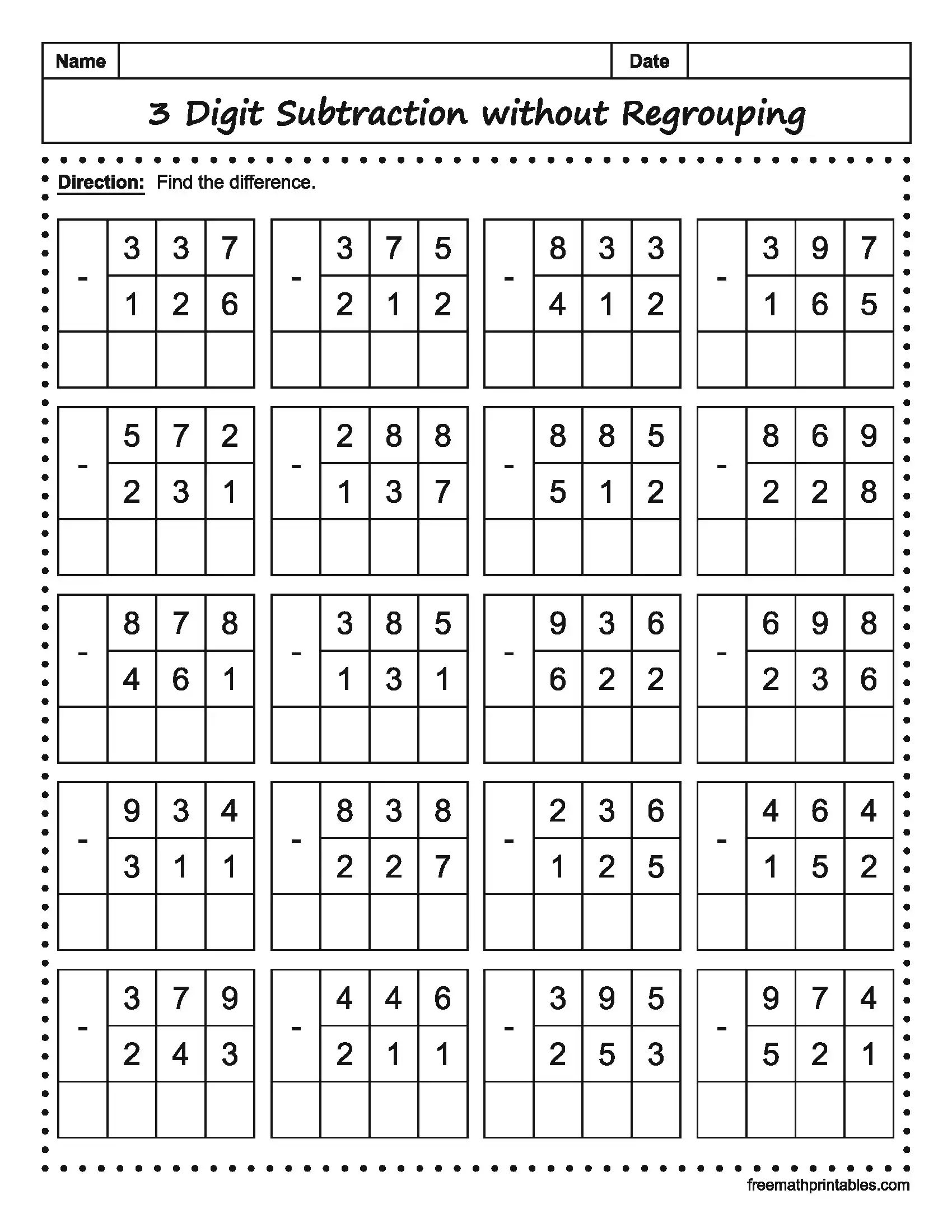 Math Worksheet 14