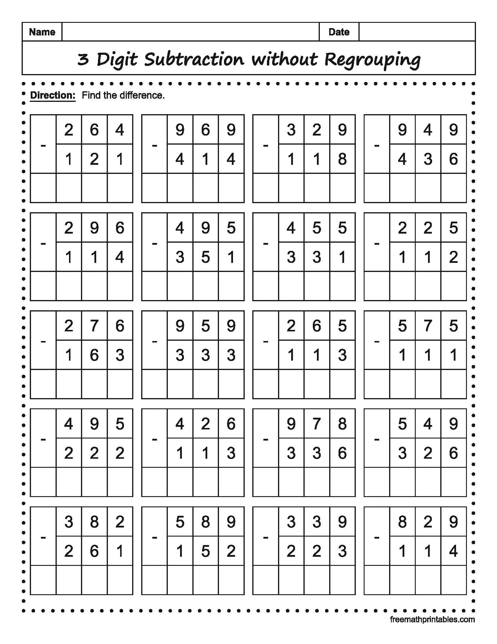 Math Worksheet 17