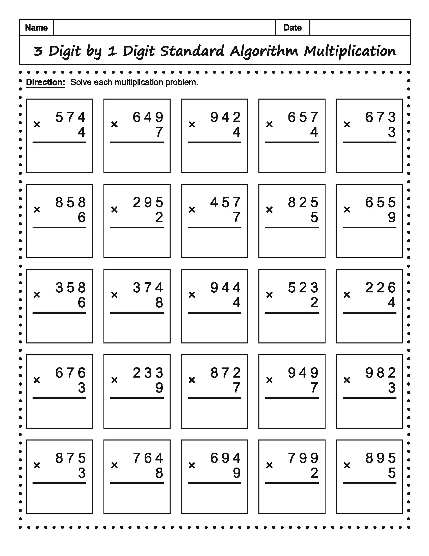 Math Worksheet 2