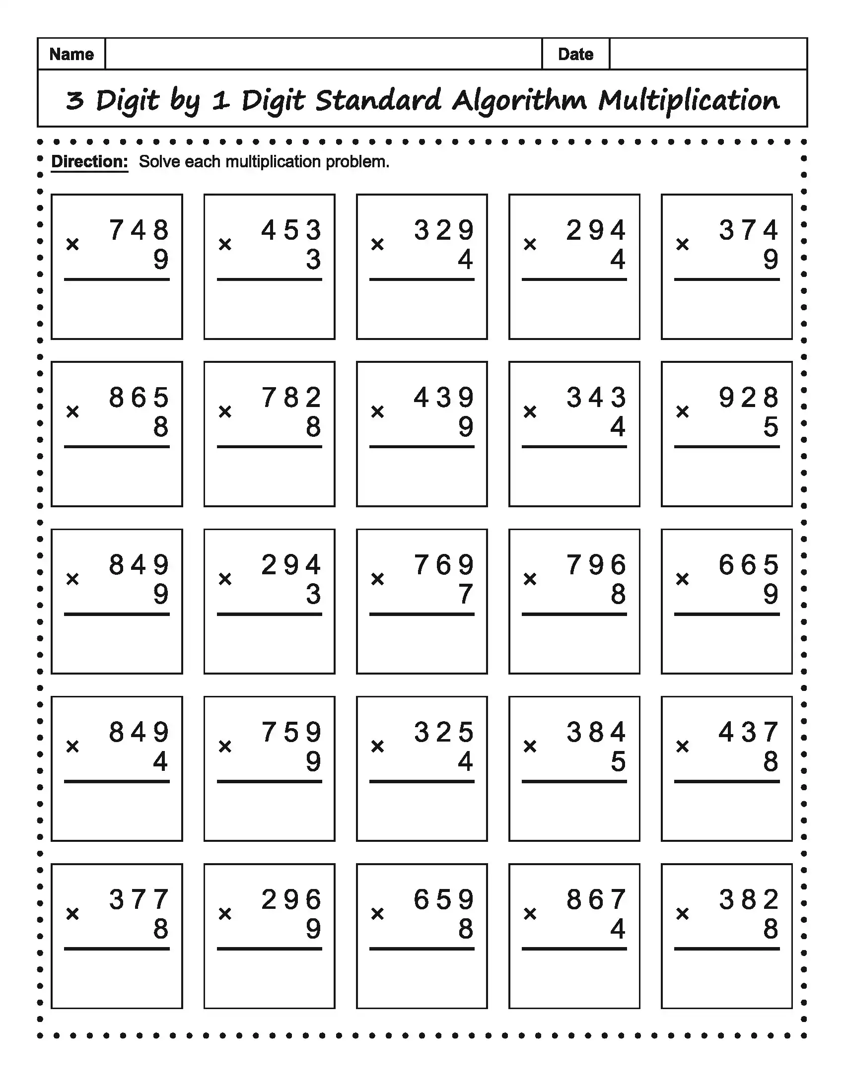 Math Worksheet 6
