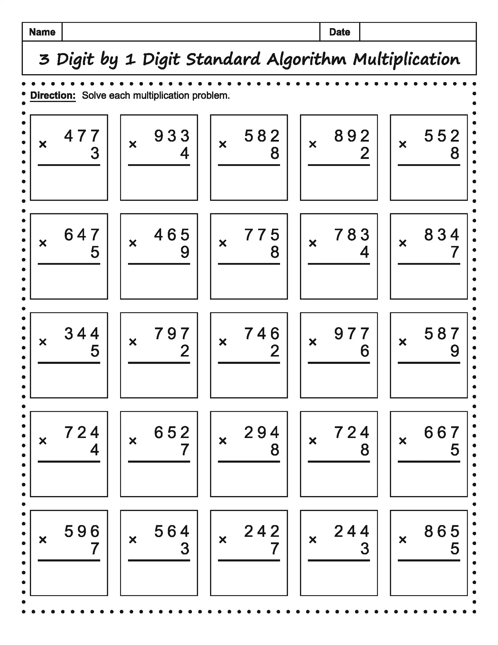 Math Worksheet 13