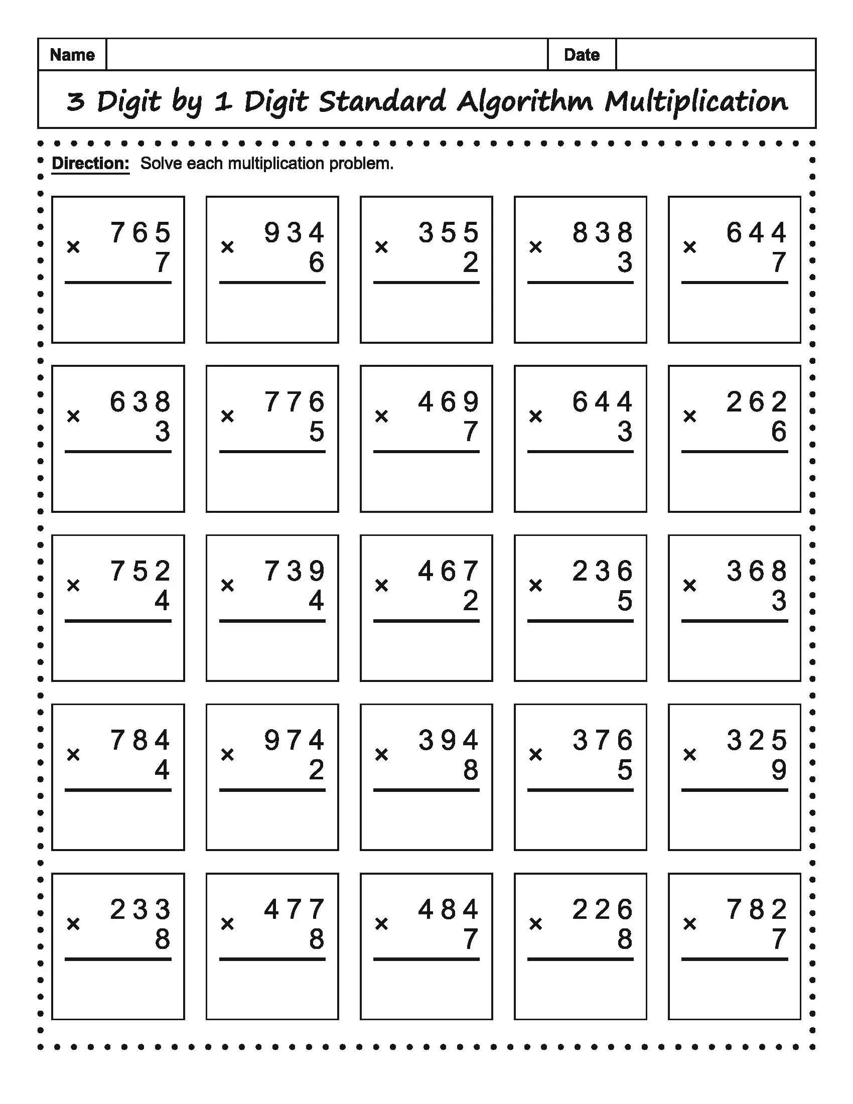 Math Worksheet 17