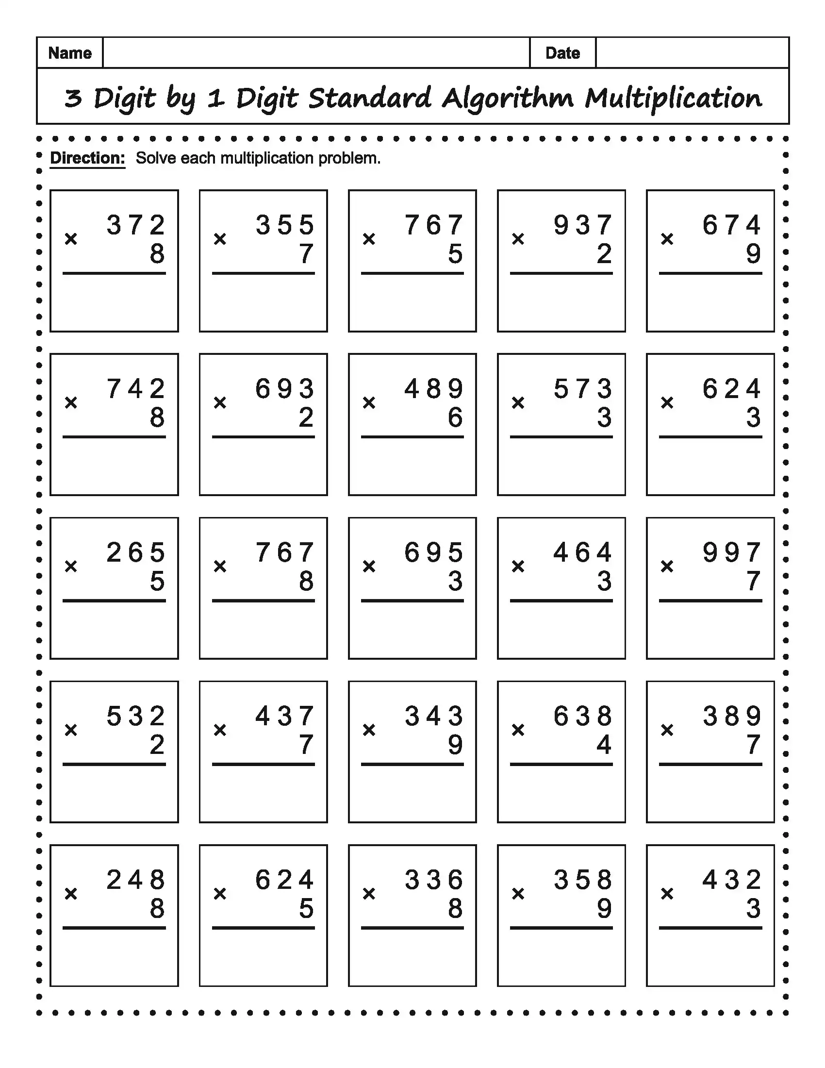 Math Worksheet 18