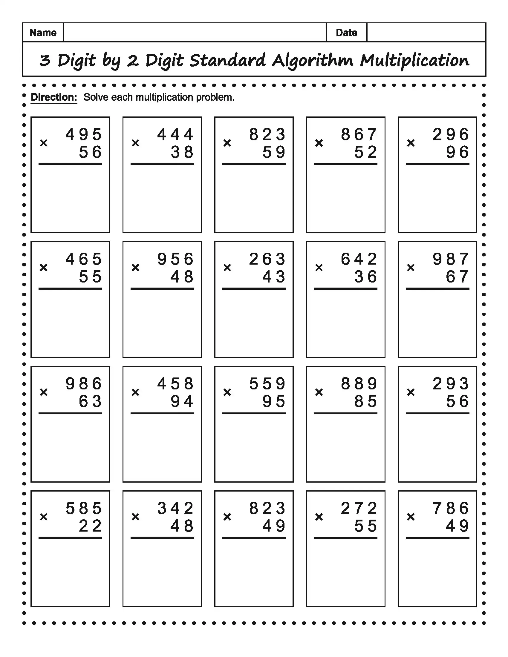 Math Worksheet 2