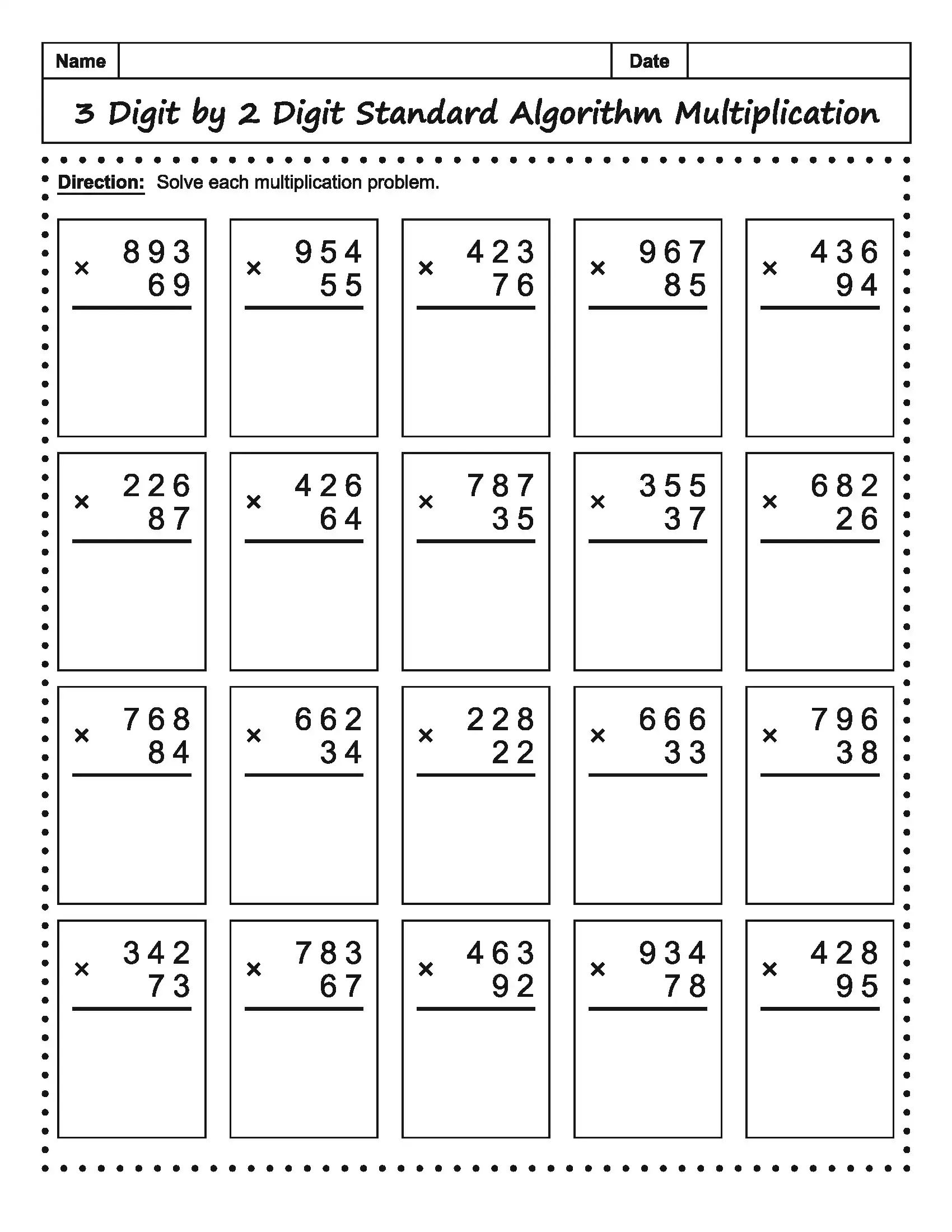 Math Worksheet 4