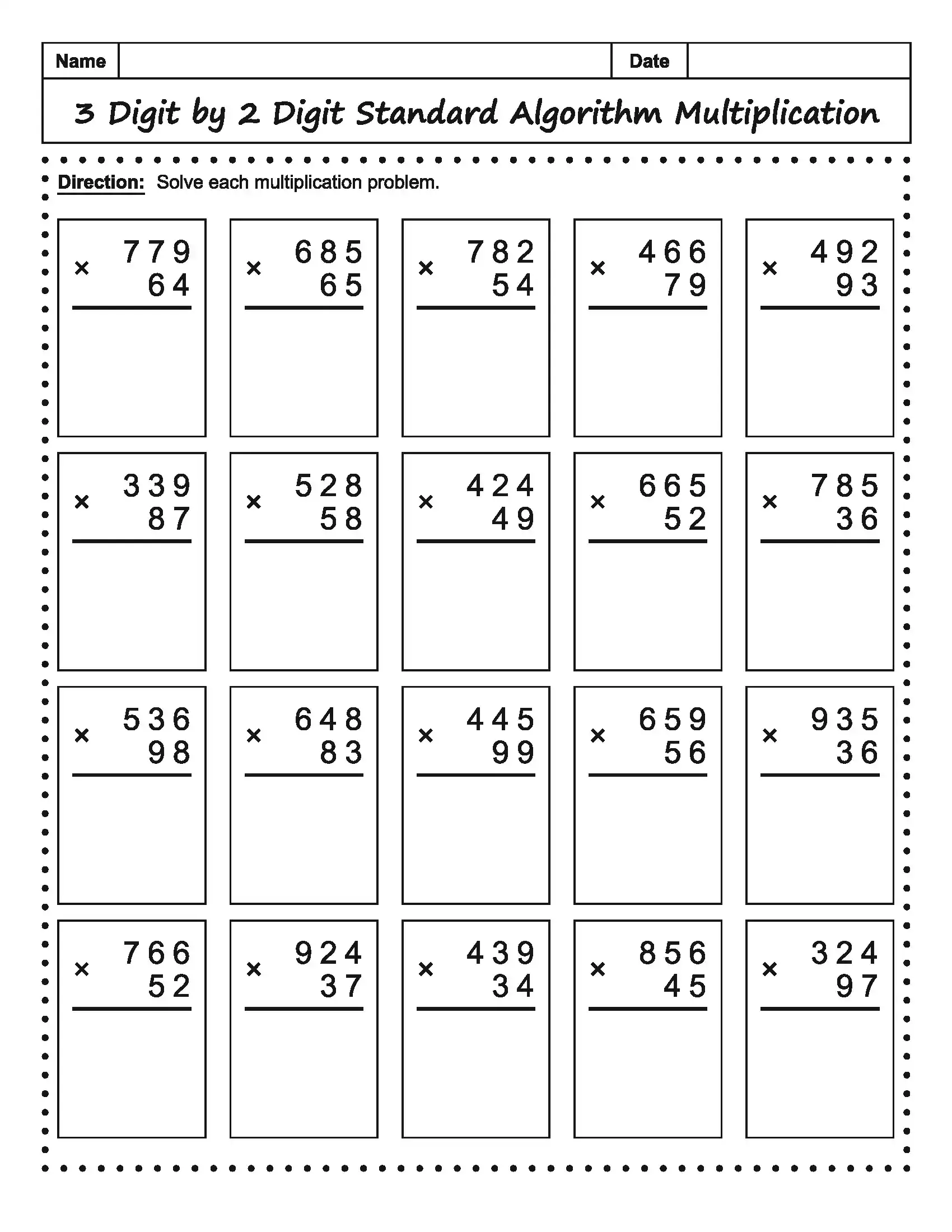 Math Worksheet 6