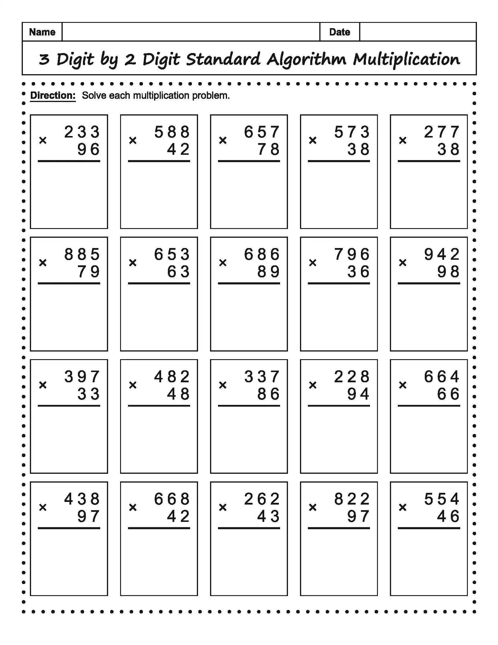 Math Worksheet 9