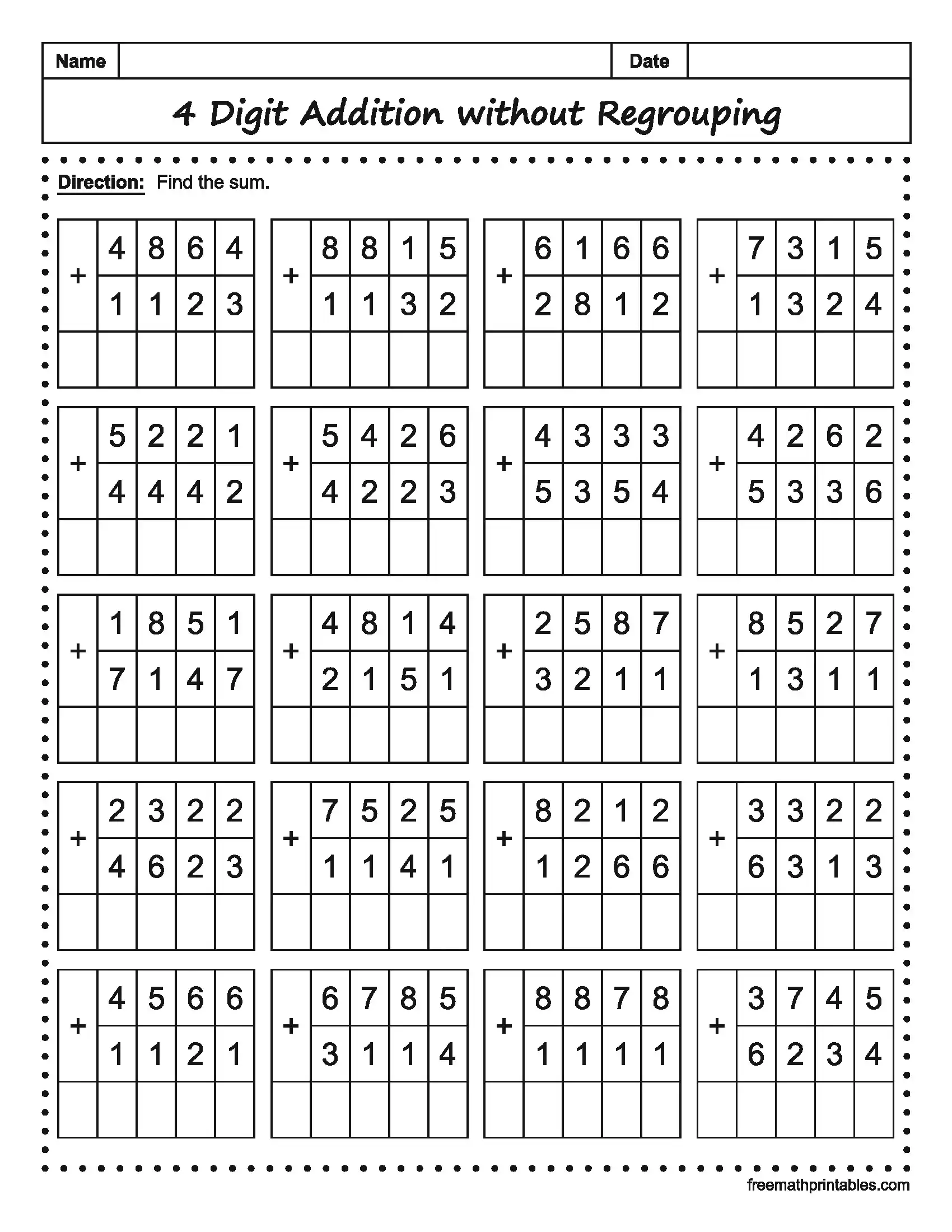 Math Worksheet 6
