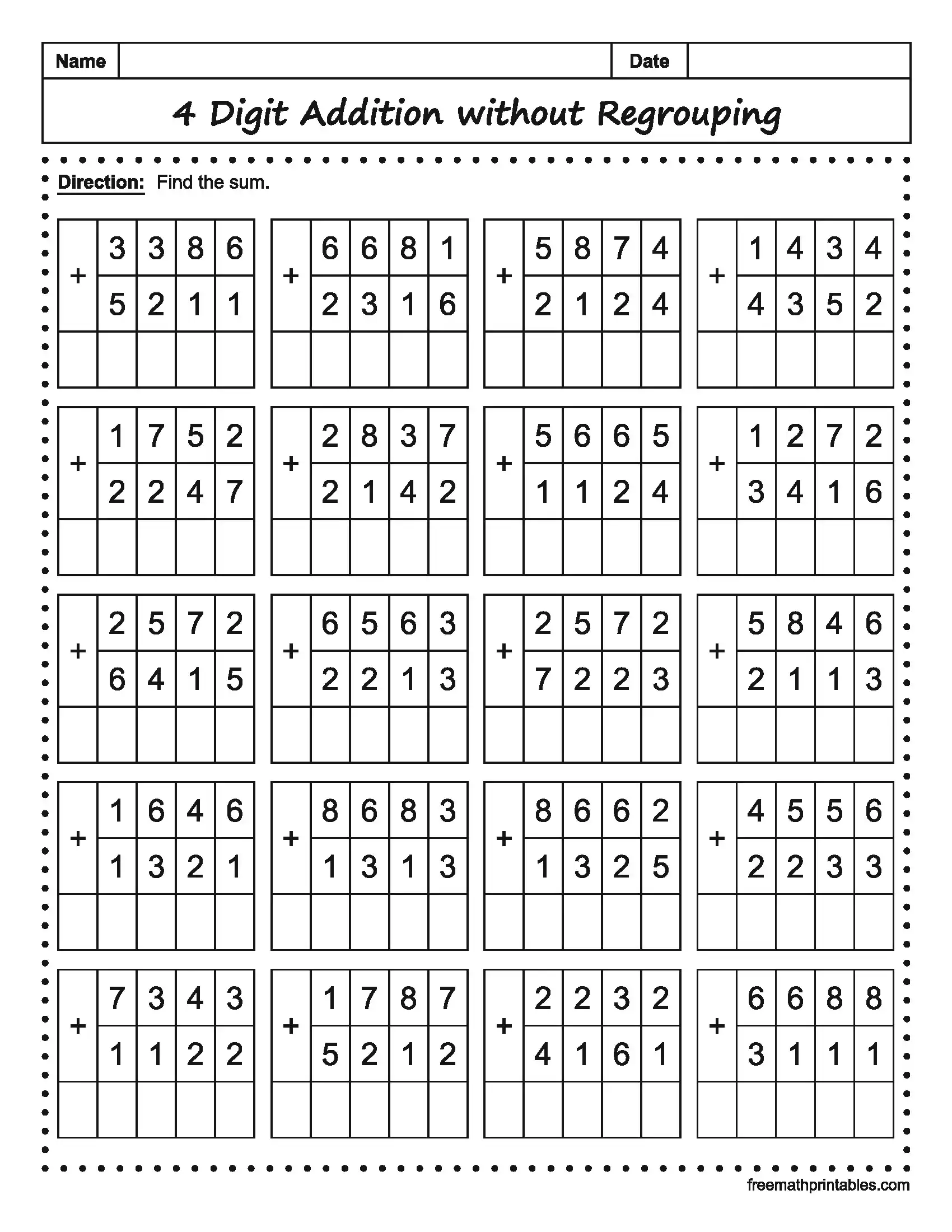 Math Worksheet 7