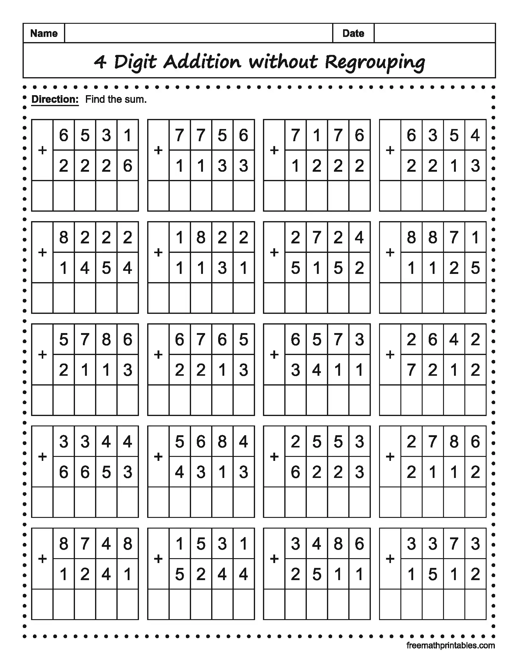 Math Worksheet 17