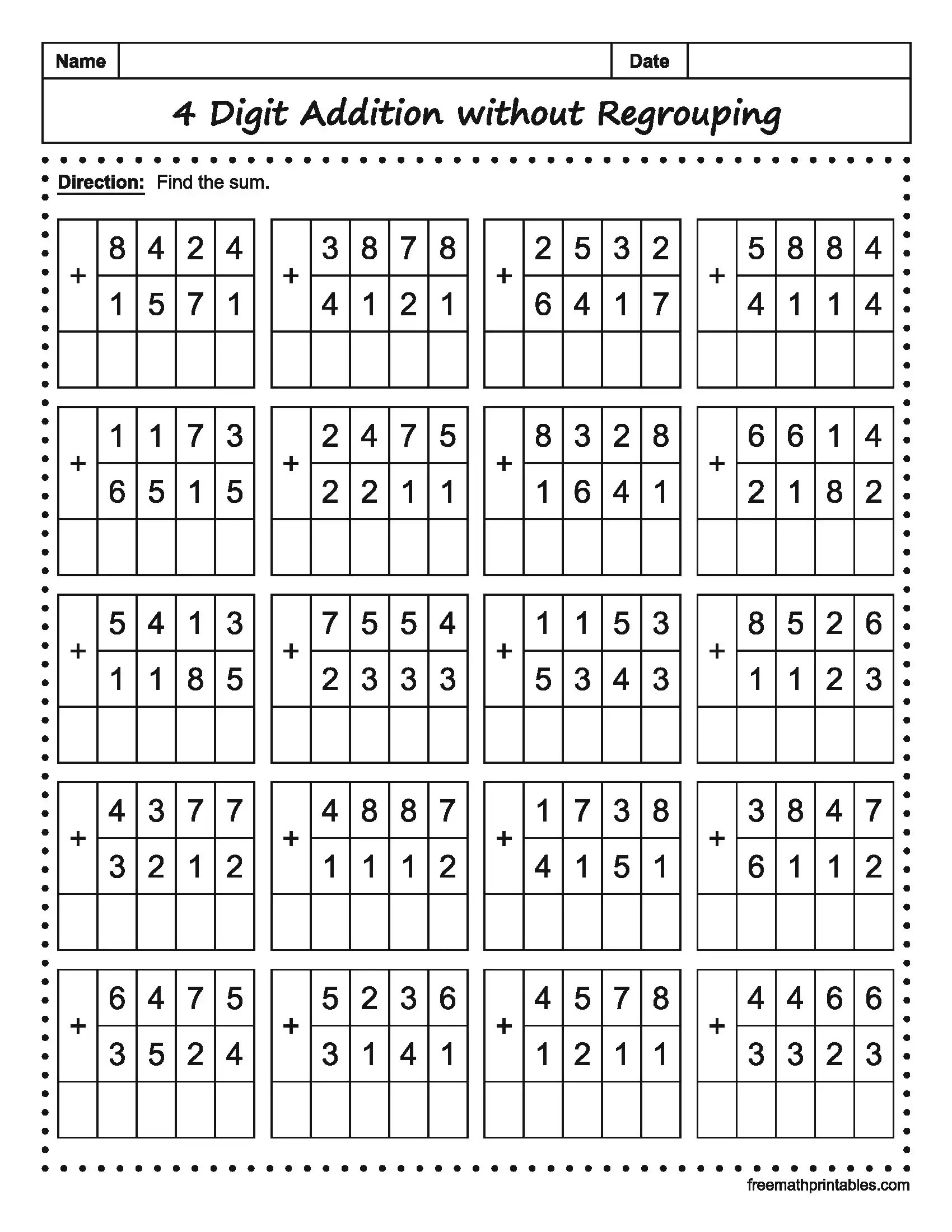 Math Worksheet 18