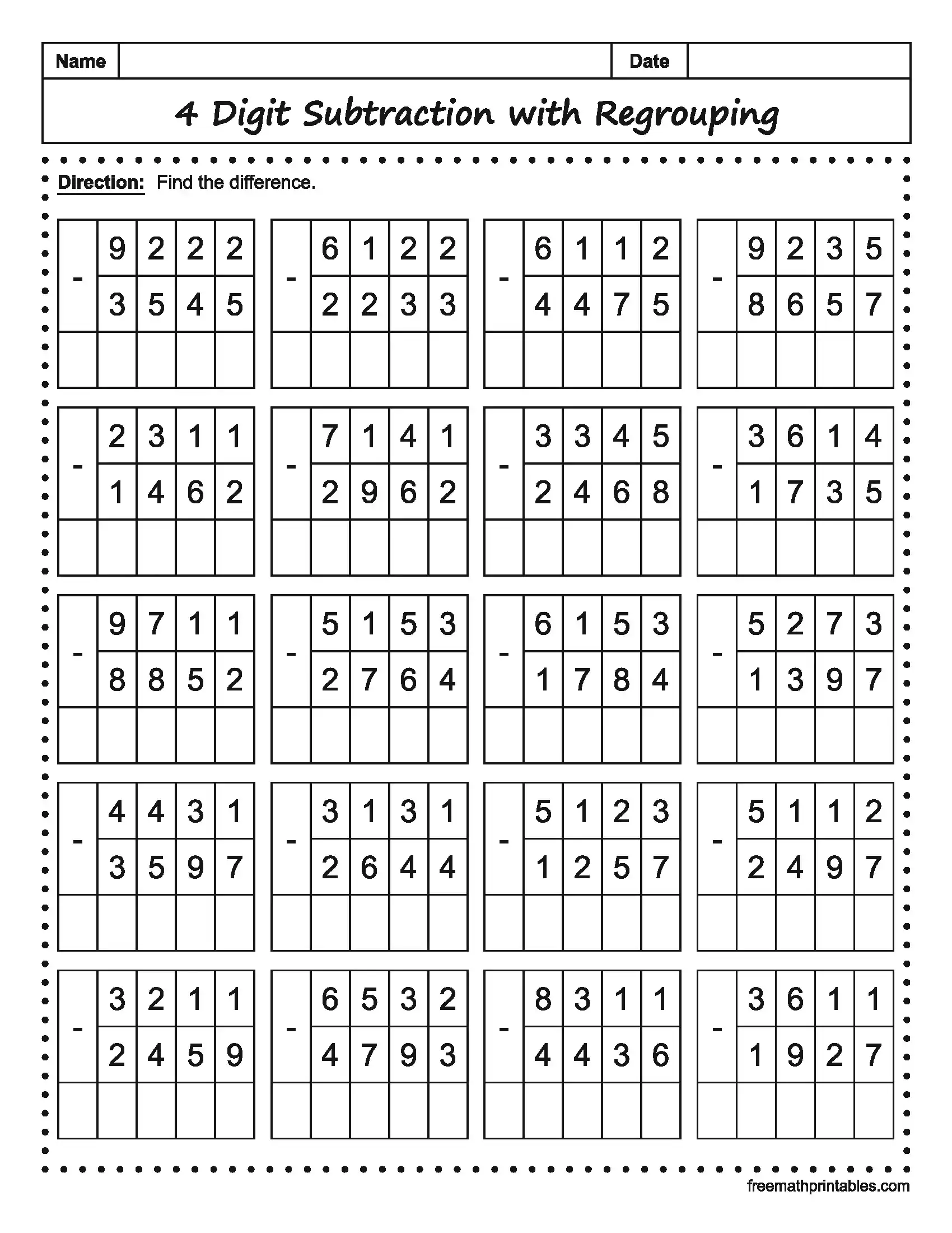 Math Worksheet 6