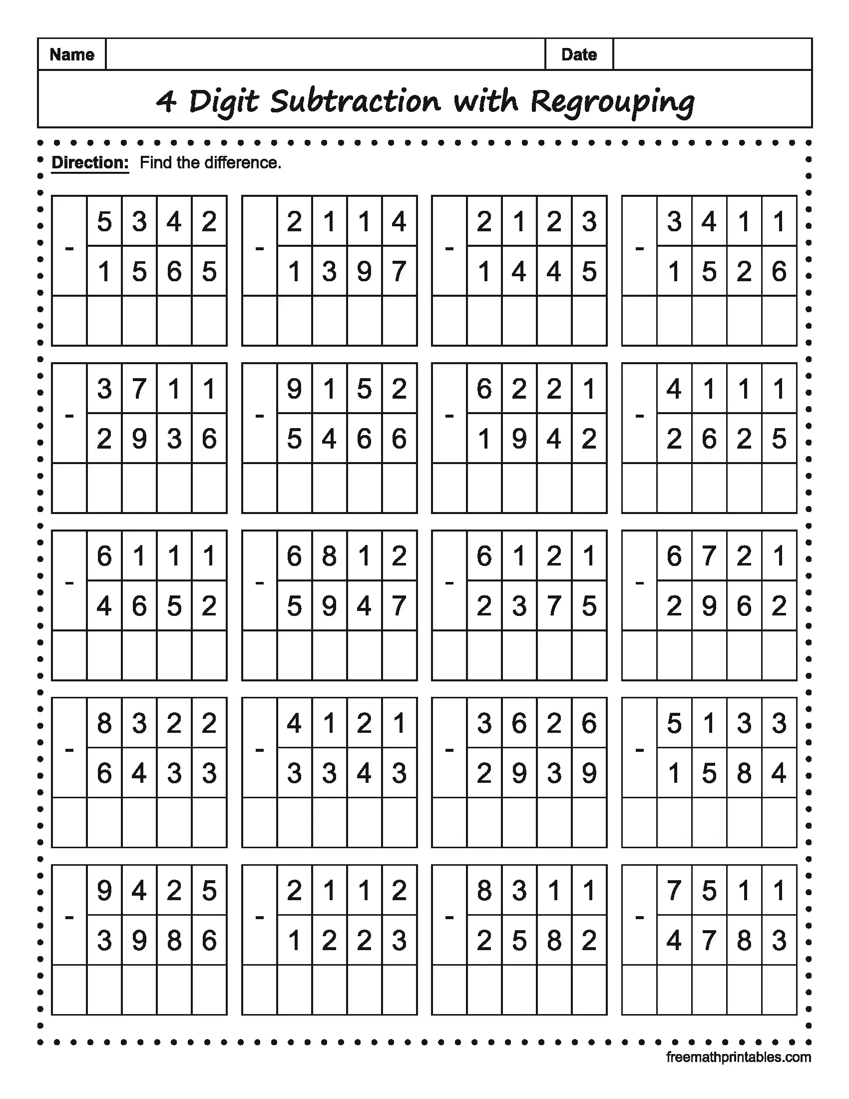 Math Worksheet 11