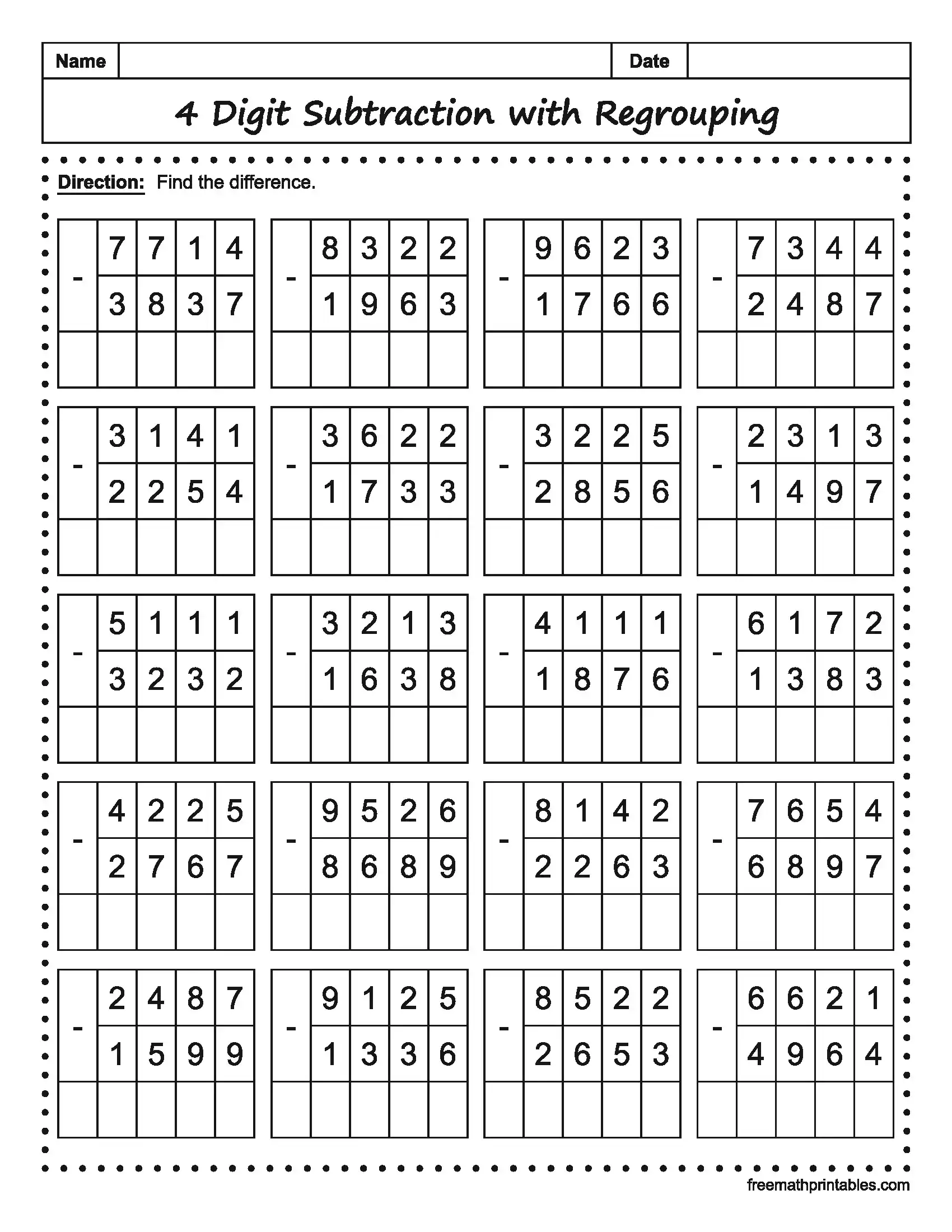 Math Worksheet 13