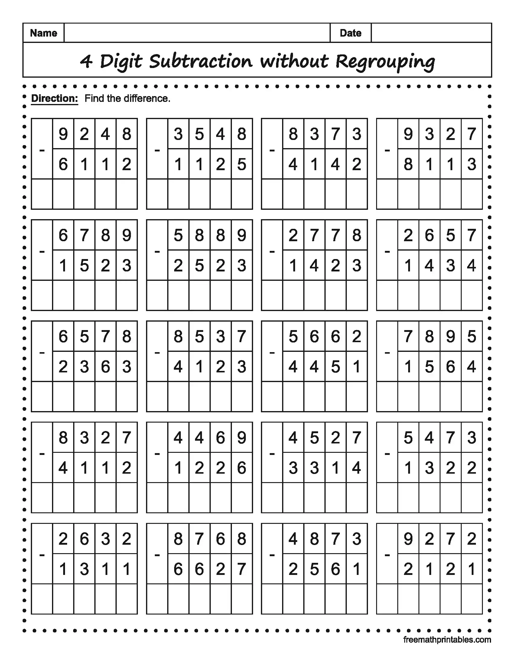 Math Worksheet 11